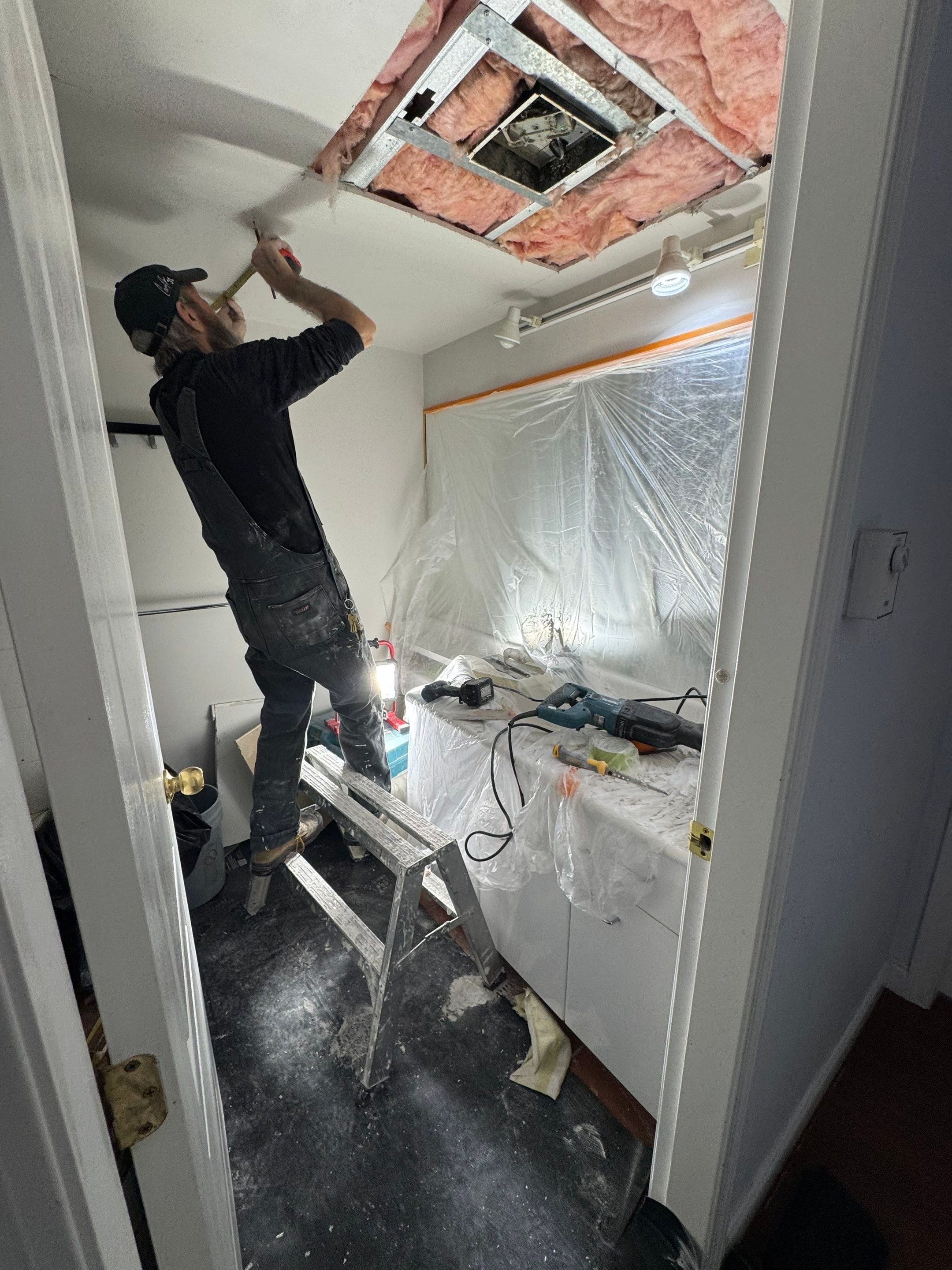 Water Damage Restoration Caused By Leaking Toilet  by YVR Construction Group