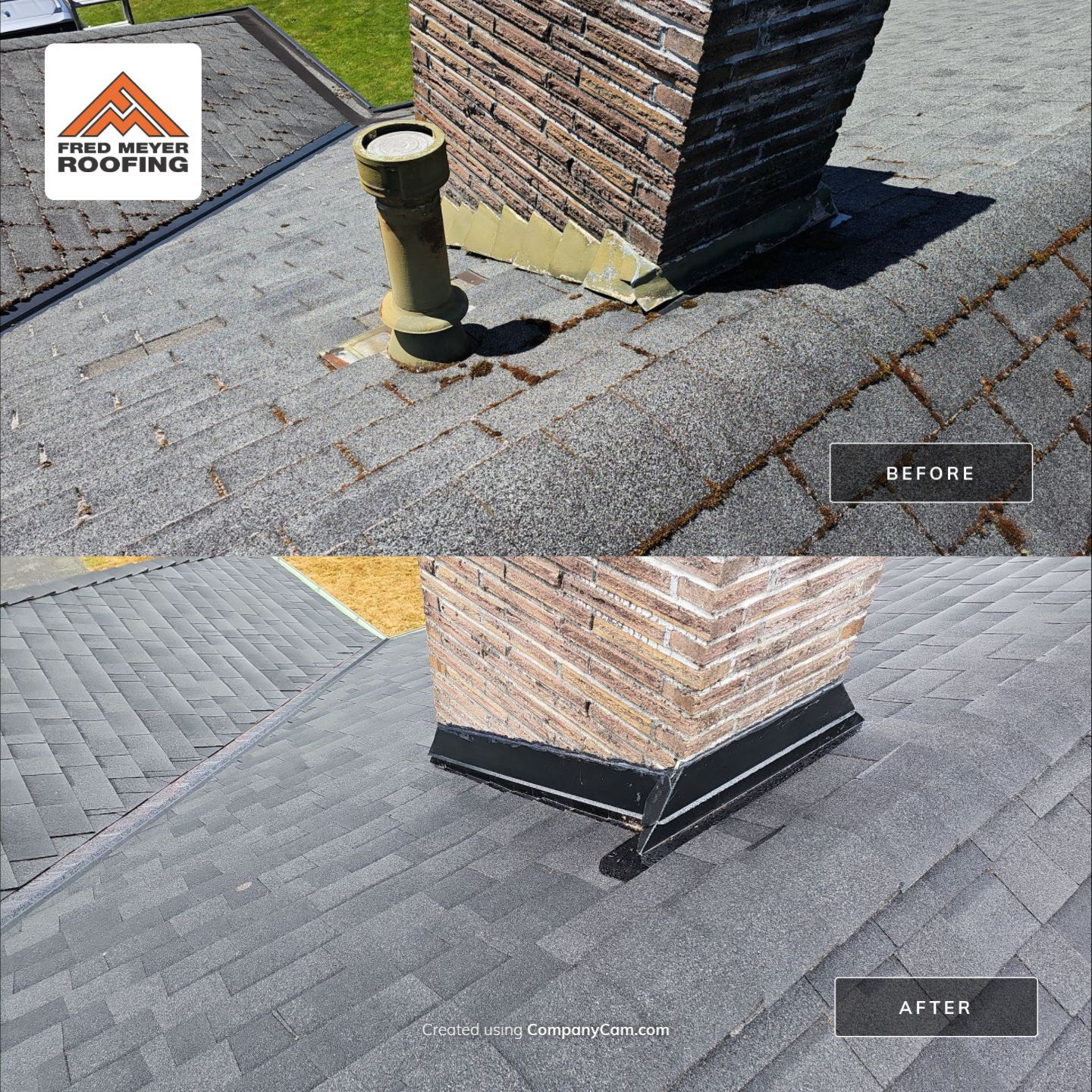 Roof Project in Bellevue by Fred Meyer Roofing