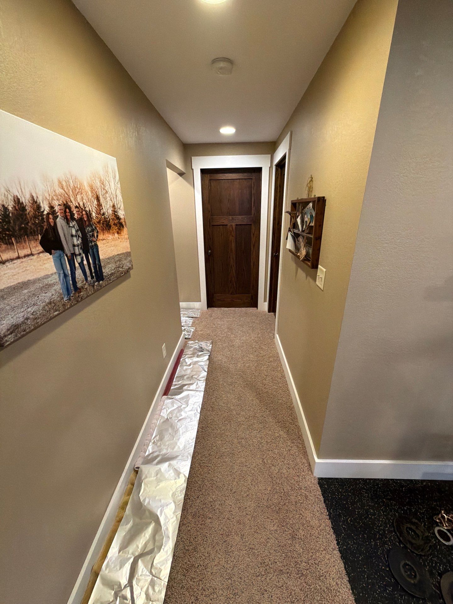Decorative Flake Concrete Floor Coating for Larchwood Basement by Select Painting, Coatings & Garage Cabinets