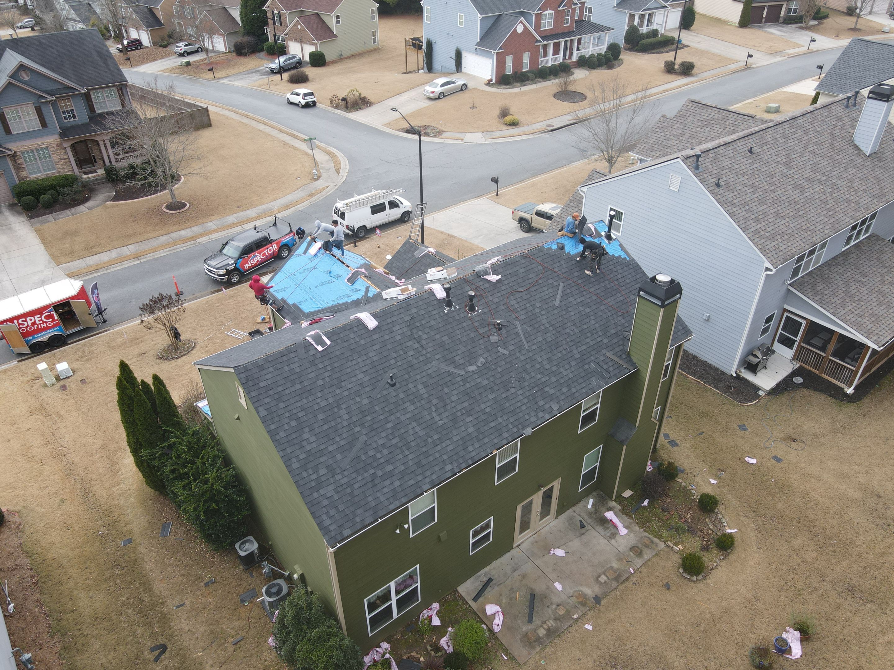 Residential Roofing Installation using Atlas  by Inspector Roofing and Restoration