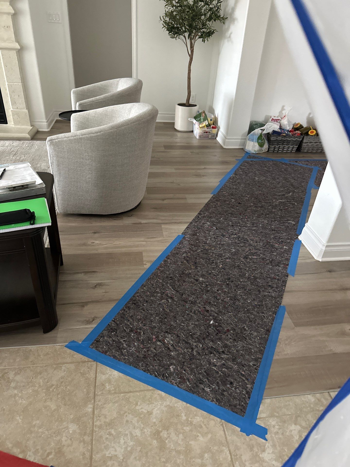 Kitchen Remodel using Water mitigation equipment by L&T General Contractors and Restoration INC