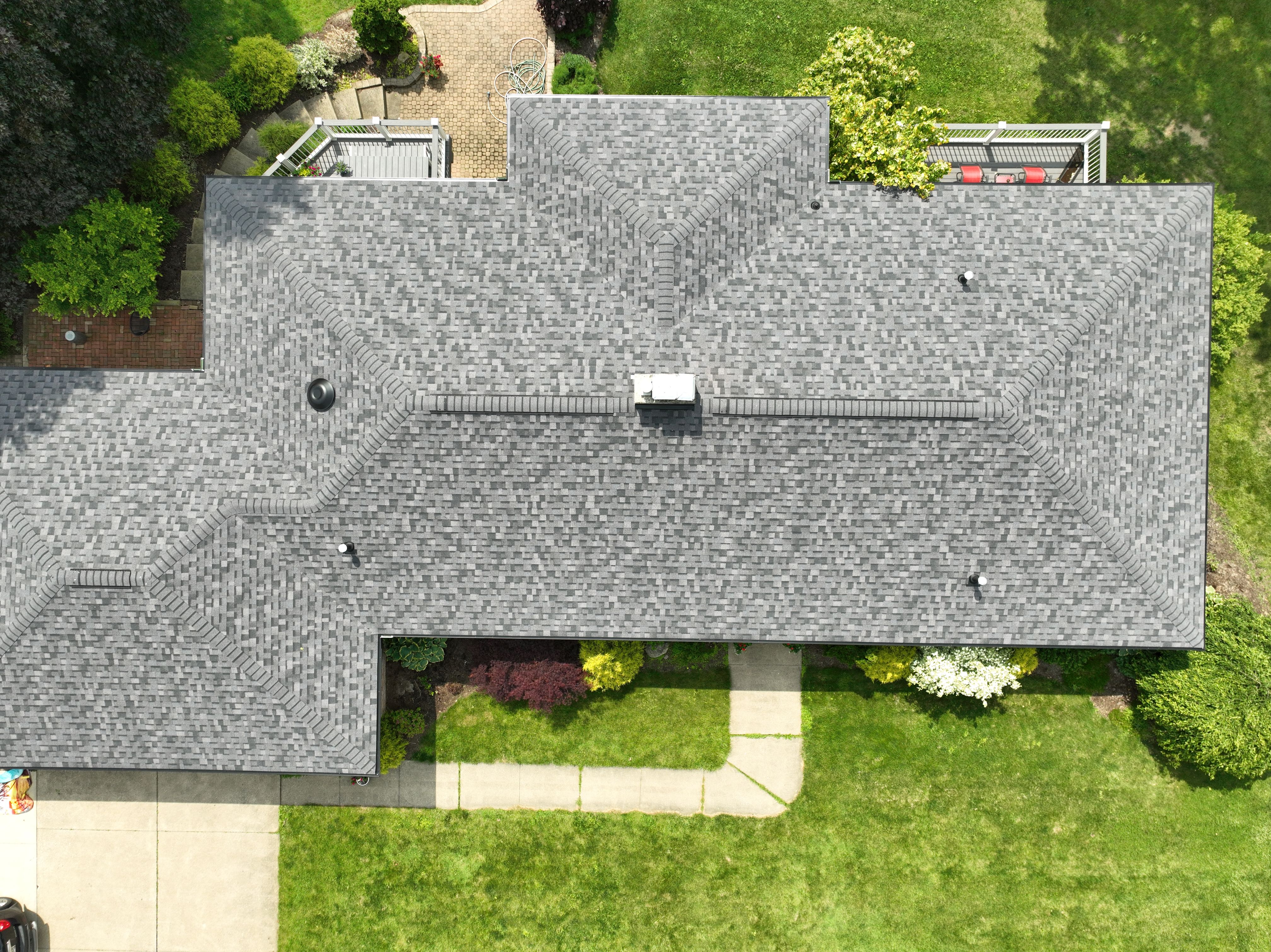 Residential Roof — Nine Aerial Views of a Perfect Install by Cornerstone Roofing And Siding