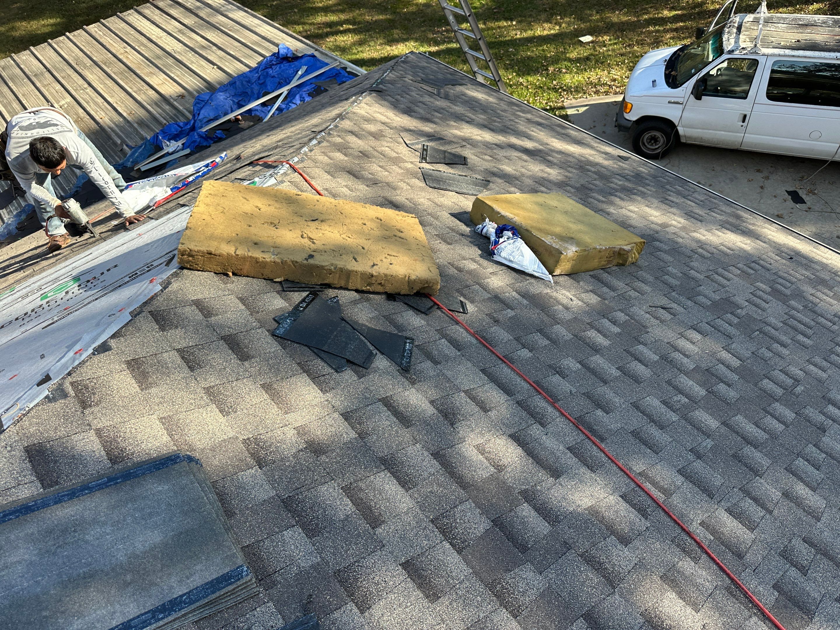 Residential Roofing Installation using GAF Timberline HDZ in Montgomery by Core Four Roofing