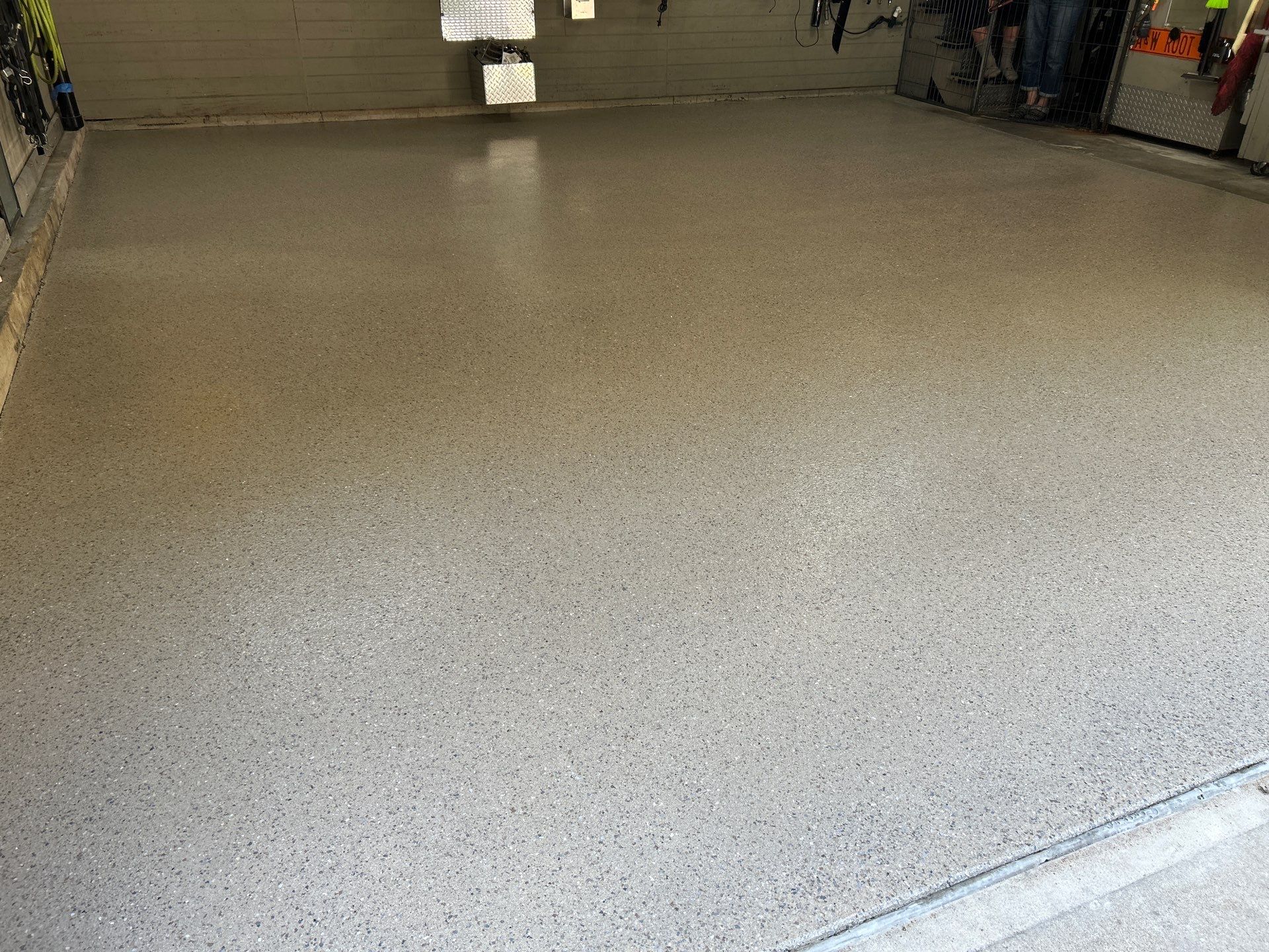Armadillo Garage & Patio Coating in South Bend! by Innovative Spaces / Innovative Concrete Coatings