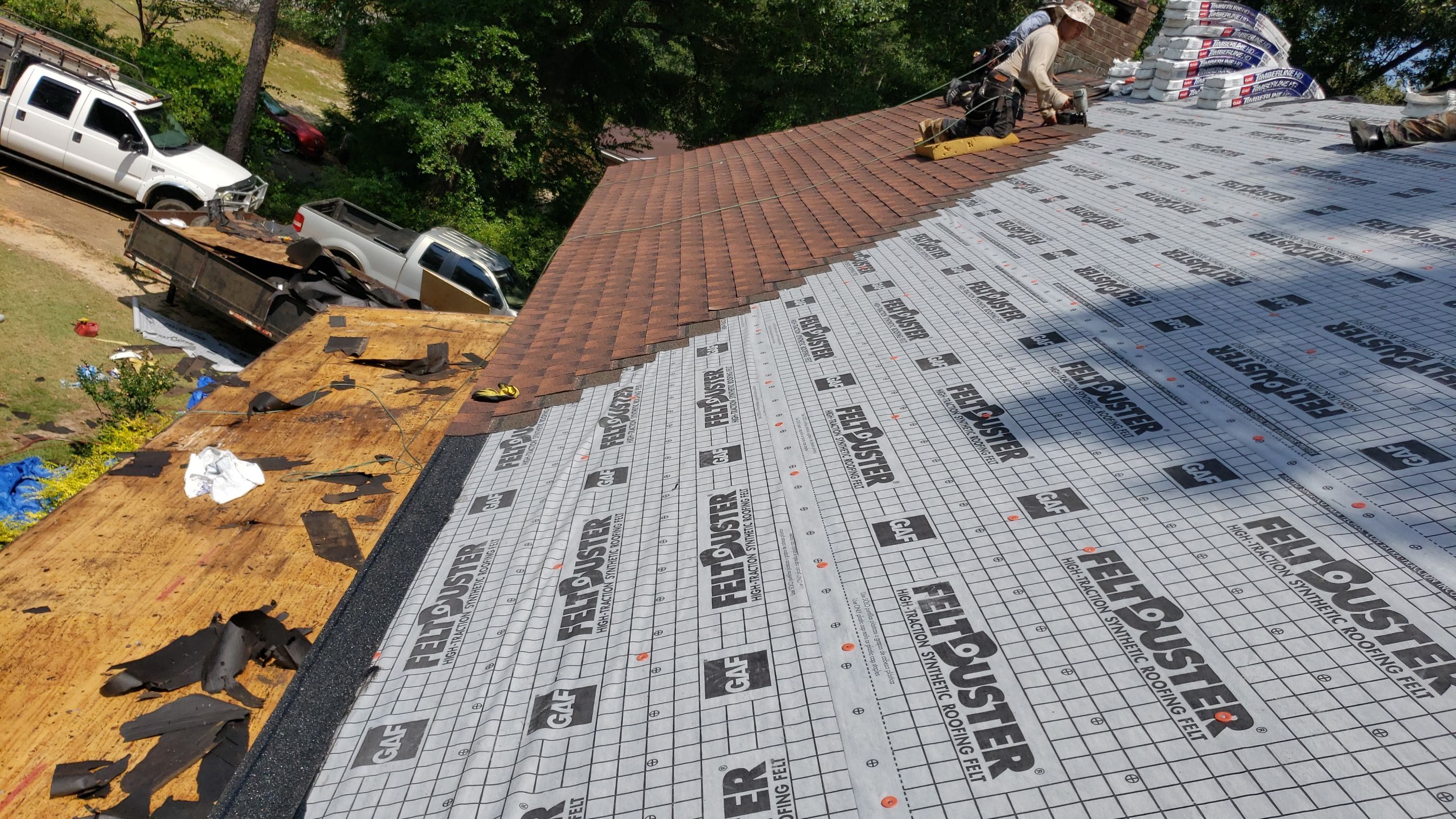 Residential Roofing Installation using Roof Replacement by American Roofing & Construction LLC