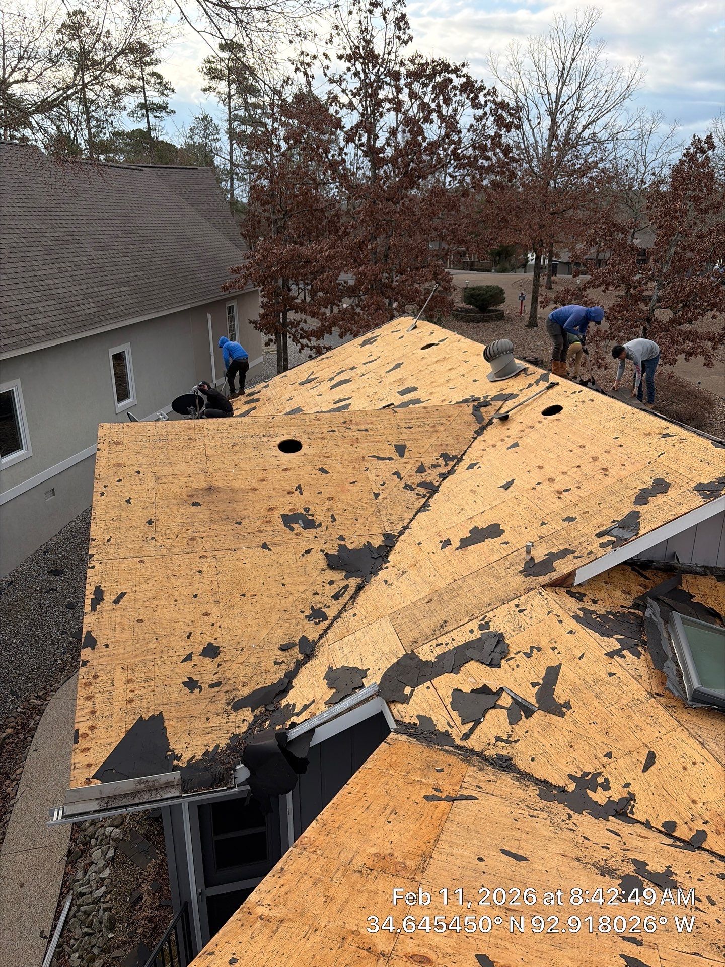 GAF Timberline HDZ Shingle Roof Installation in Hot Springs Village by Temple Roofing and Exteriors