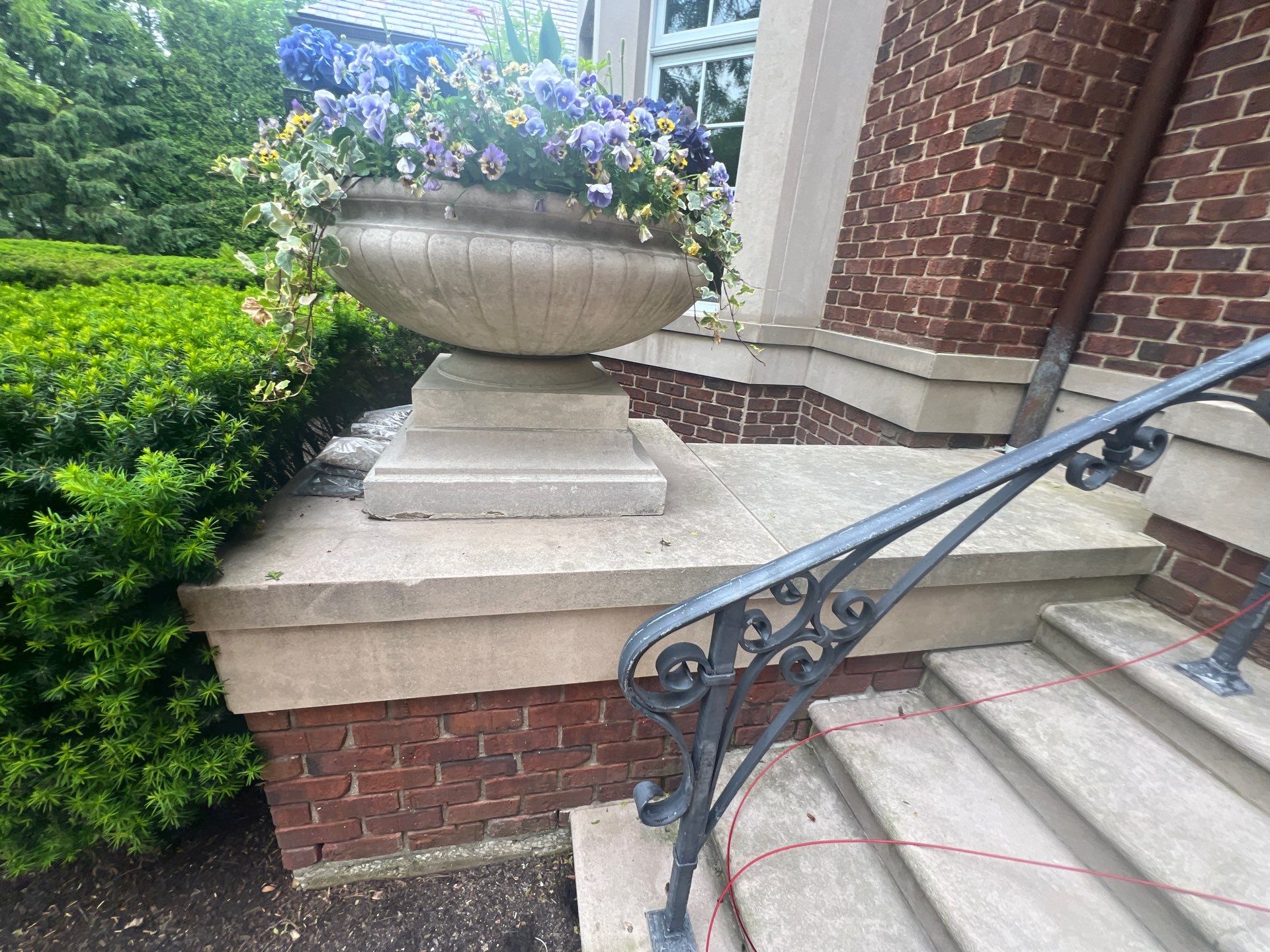 Brick paver clean, sand and seal.  using Algaecide, soft wash soap by Northern Power Washing LLC.