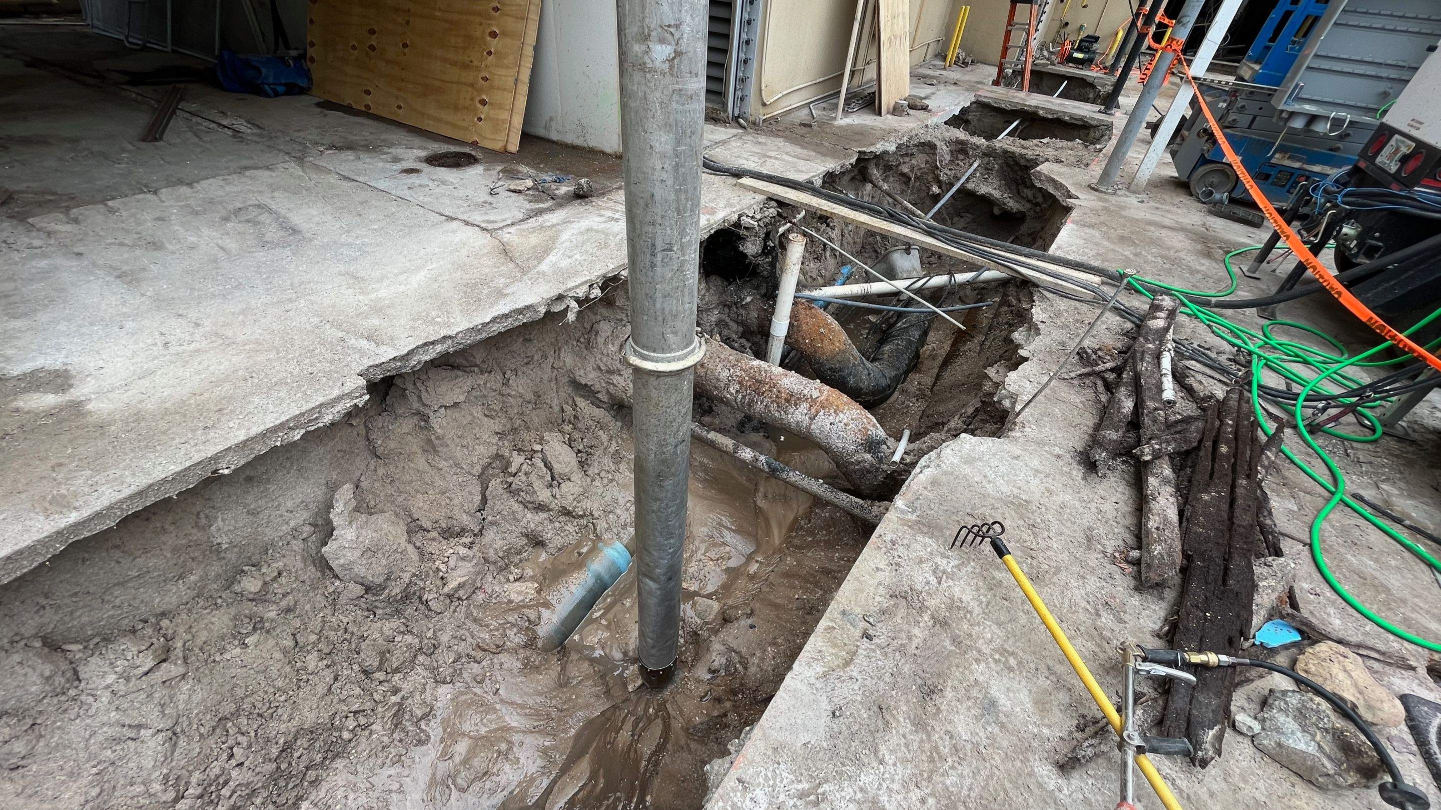 Ritz-Carlton NW Service Area Daylighting by Don Mar, Inc. Storm Water Solutions