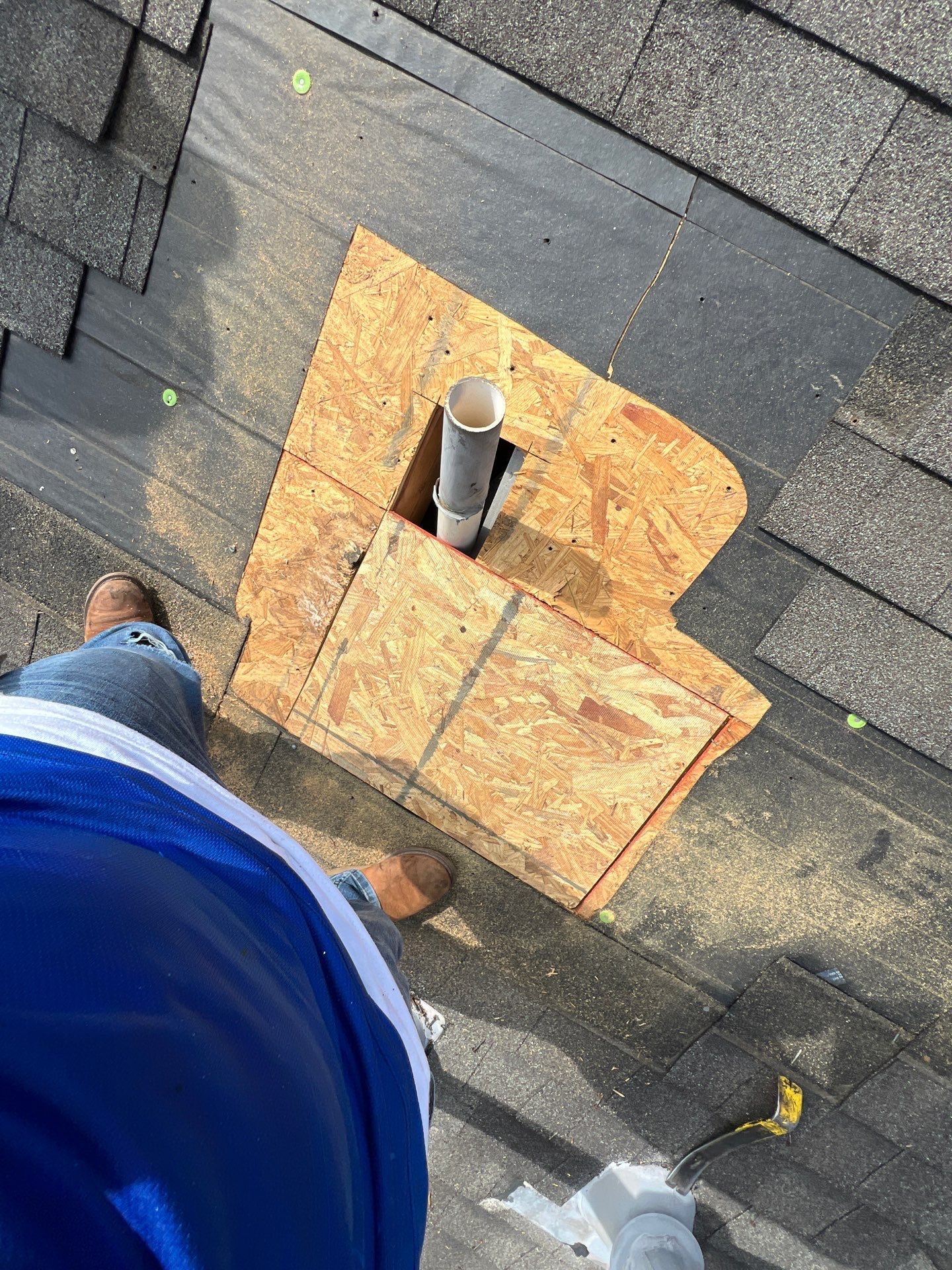 Hail Damage using Owen's Corning Duration (Lifetime) Shingles by Roof Repair Company