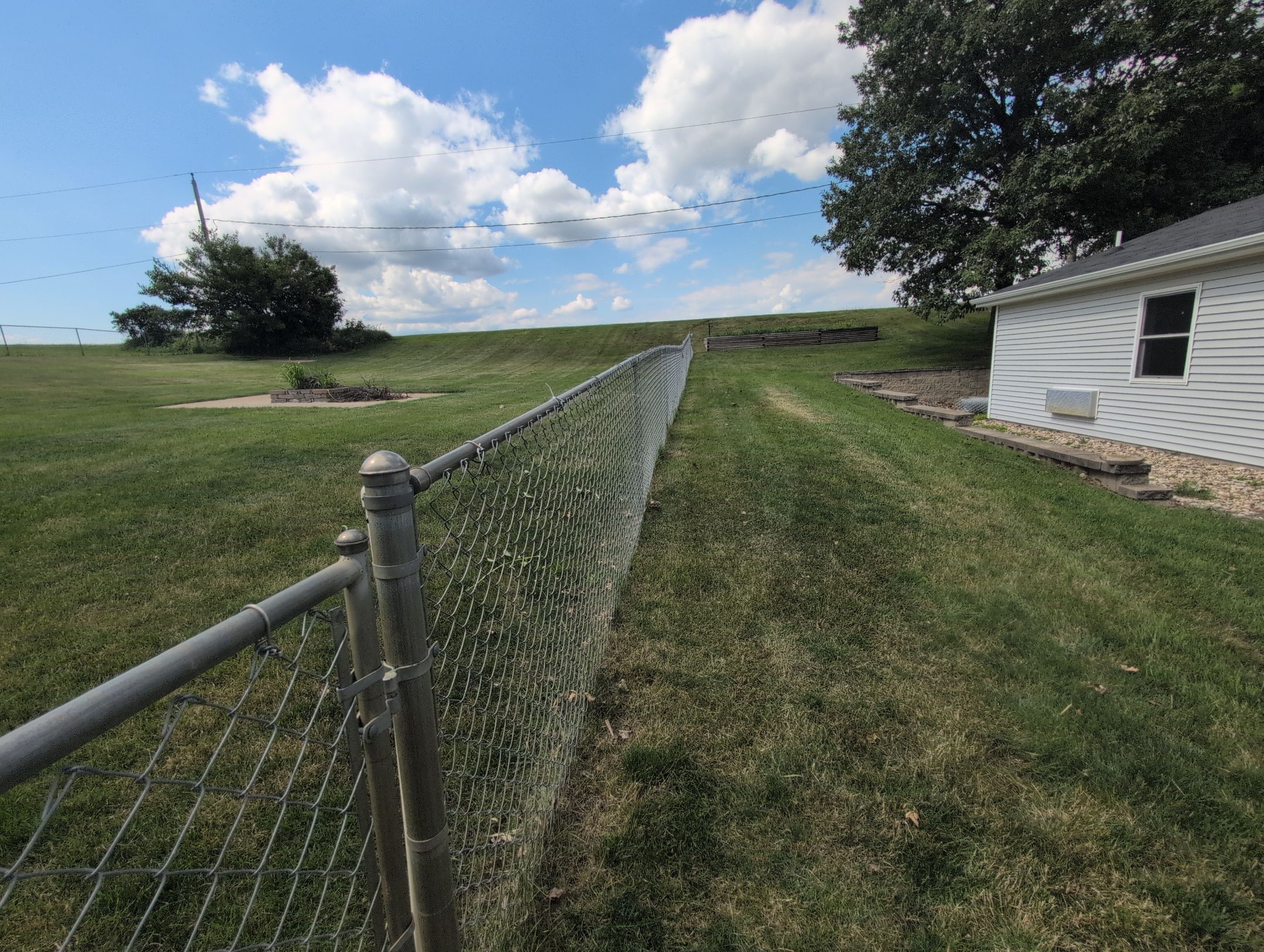 Hudson Residential Chain Link Fence and Pedestrian Gate Installation by Perfect Picket Fence and Stain