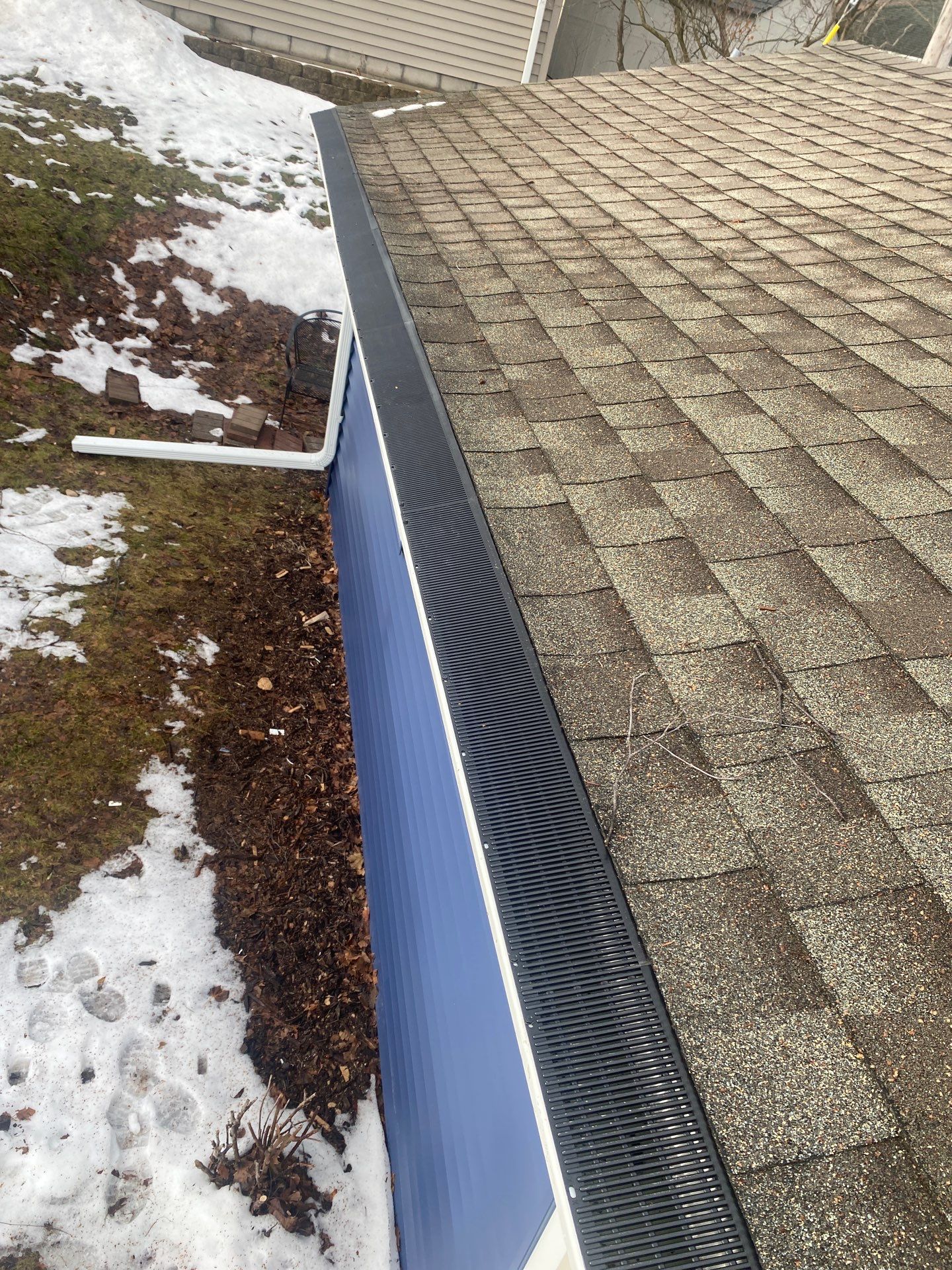 Rain Drop Gutter Guard Install Plymouth WI by Gellings Roofing & Siding
