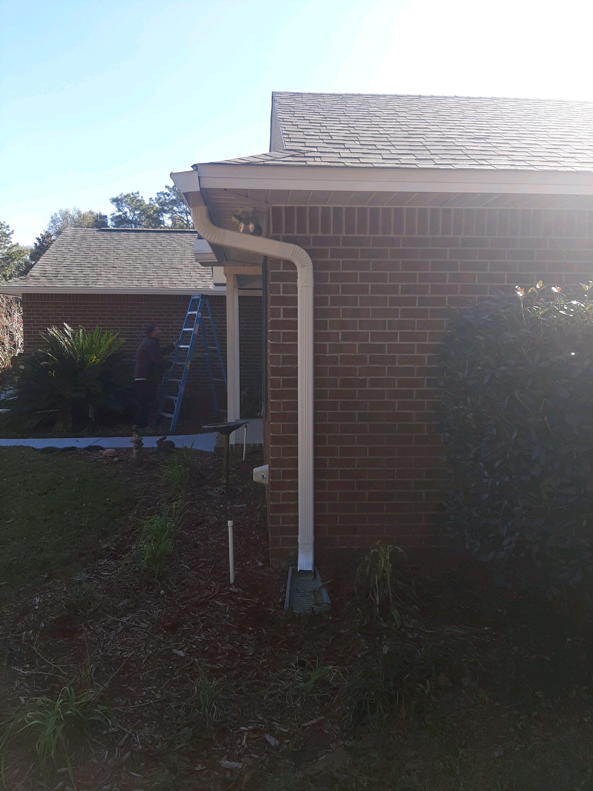 Gutter Installation using K-Style Seamless Gutters in Milton FL by Gutter Professors