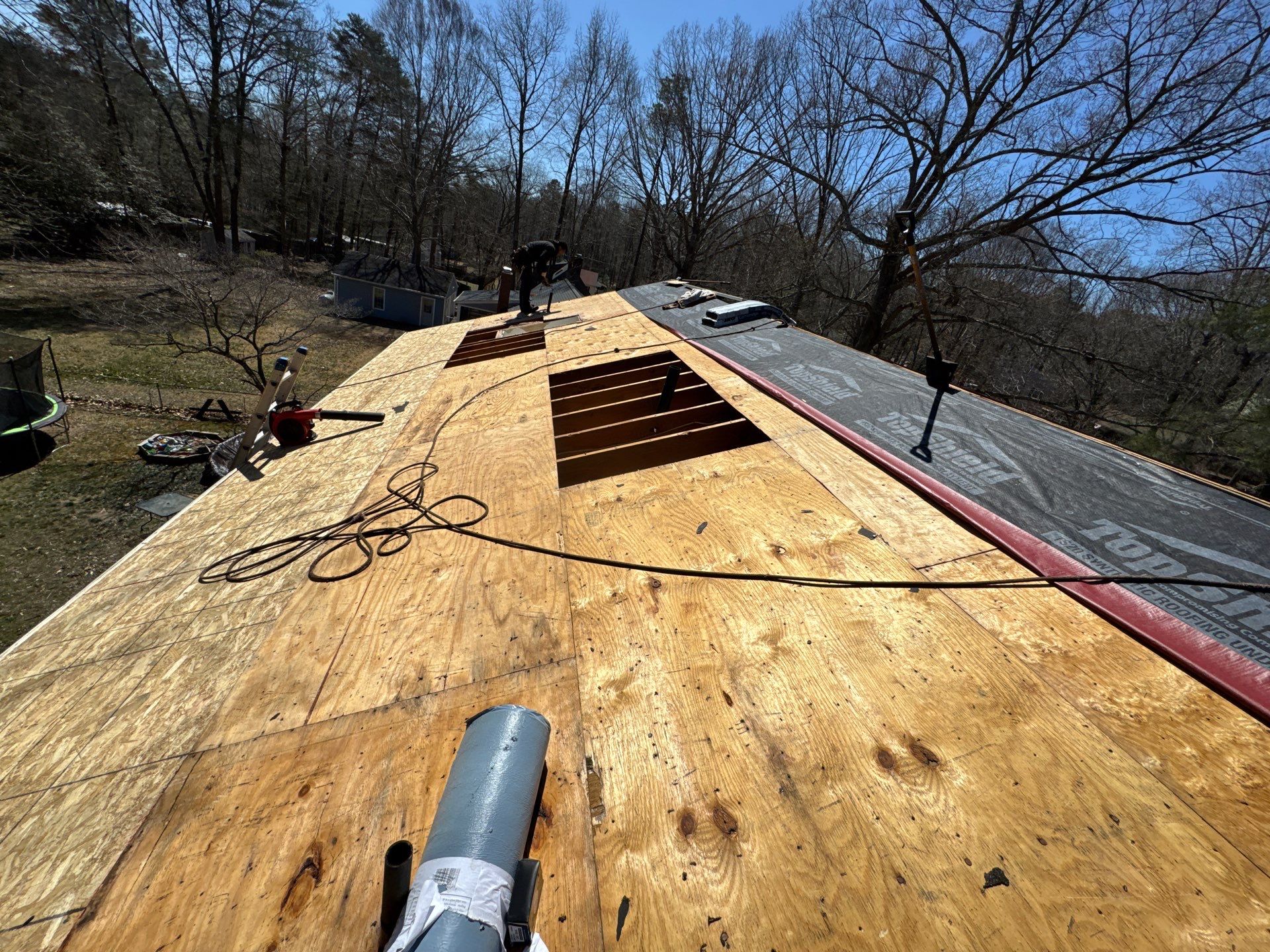 Complete Roof Replacement and Plywood Decking Repair in Quinton by Cade Construction