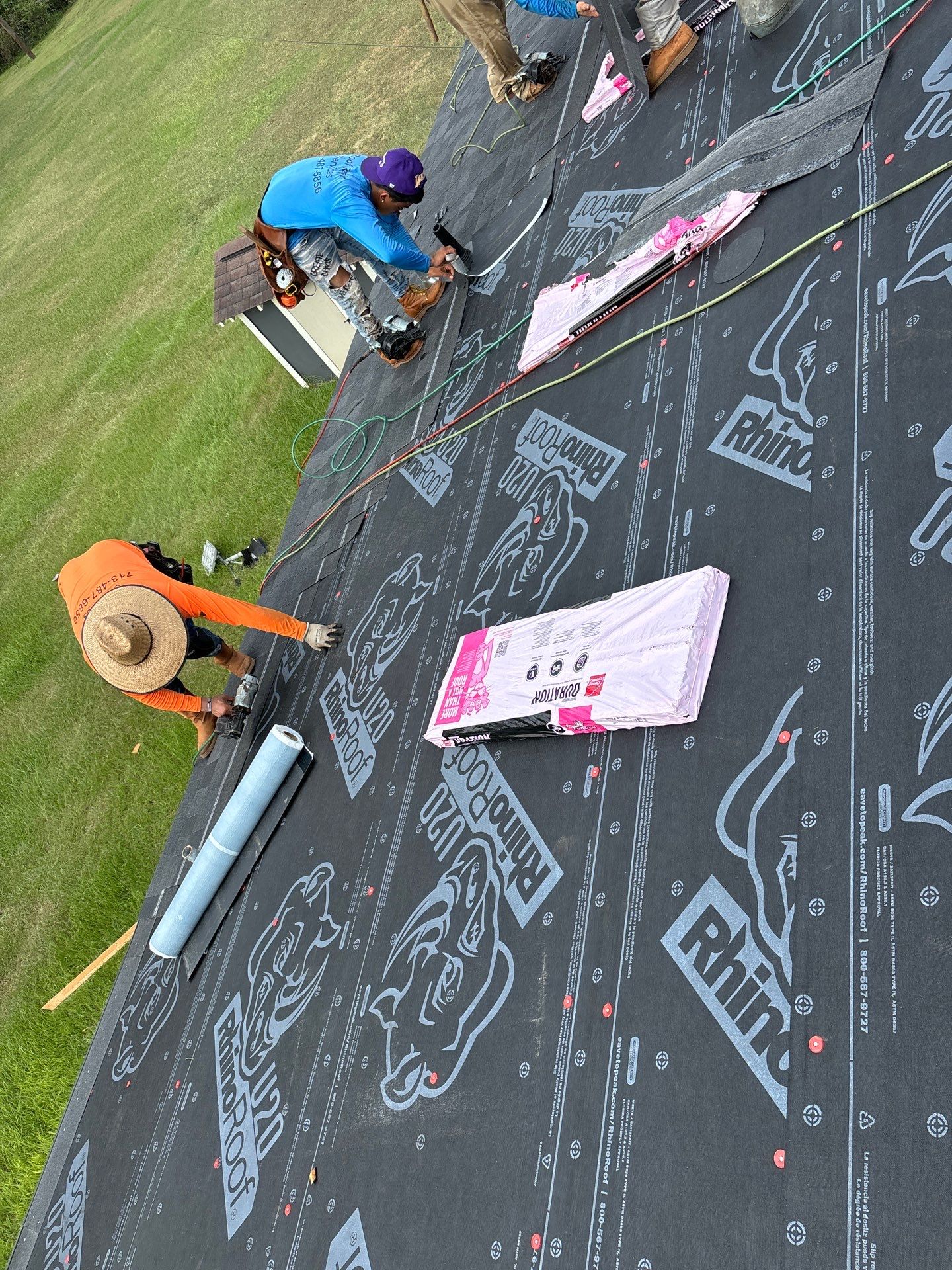 Residential Roofing Installation using Owen's Corning Duration (Lifetime) Shingles by Roof Repair Company