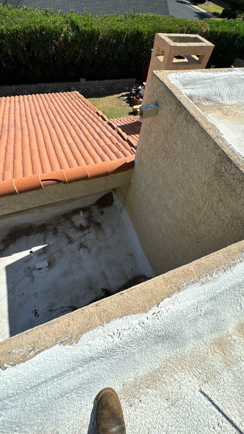 Re-coat & Tile Job by All Storm Roofing & Construction