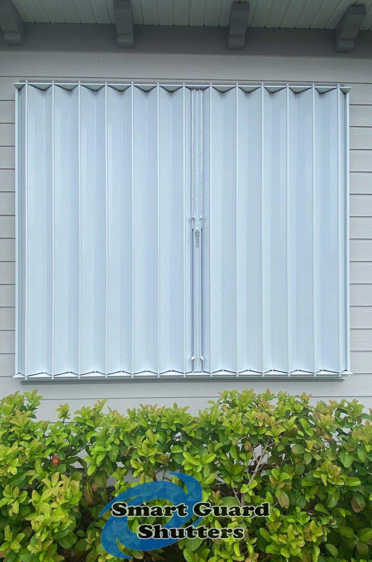Hurrican Protection in Whtie by Smart Guard Shutters