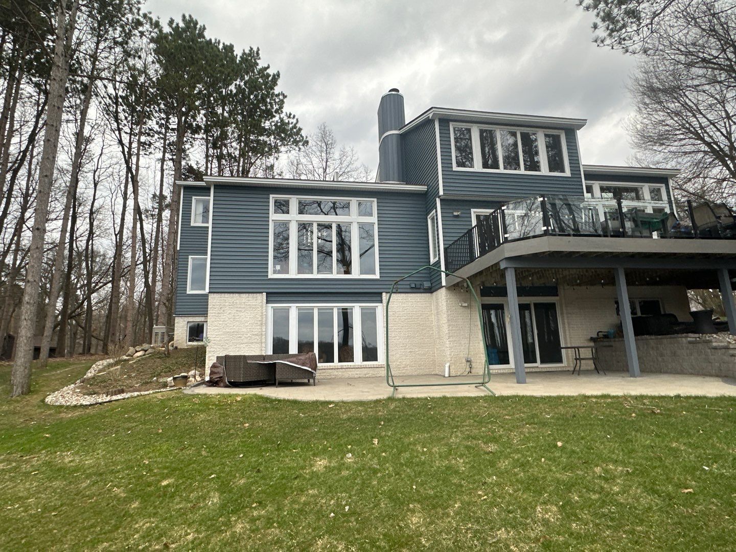 Siding Replacement using Certainteed Monogram D5 Pacific Blue by 180 Contractors