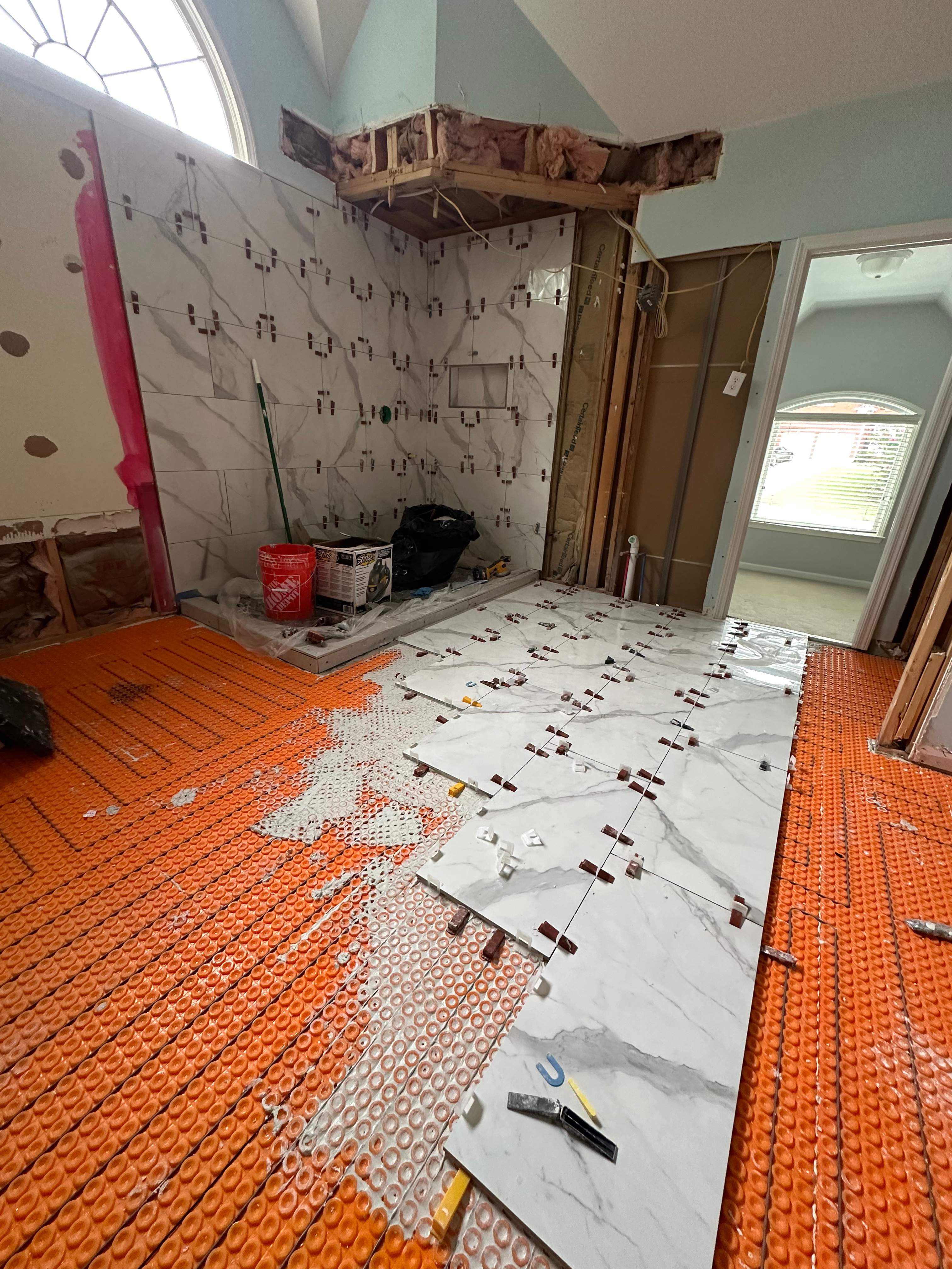 Master bathroom full remodel by Prudencio