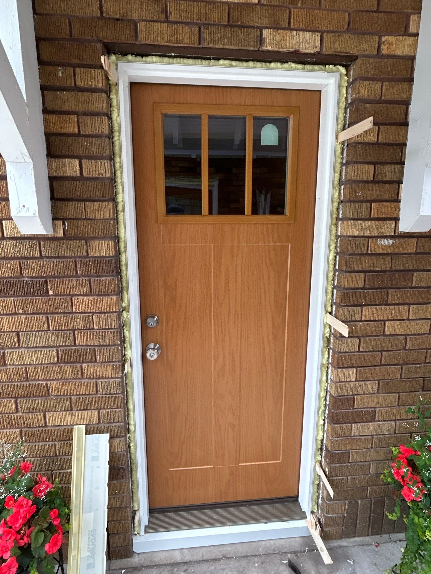 Replacing an Entry Door with a Pella Door by United Windows and Siding LLC