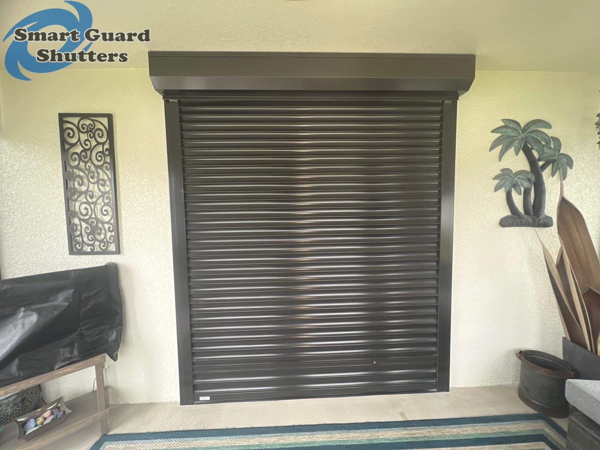 Rolling Shutter in Bronze by Smart Guard Shutters