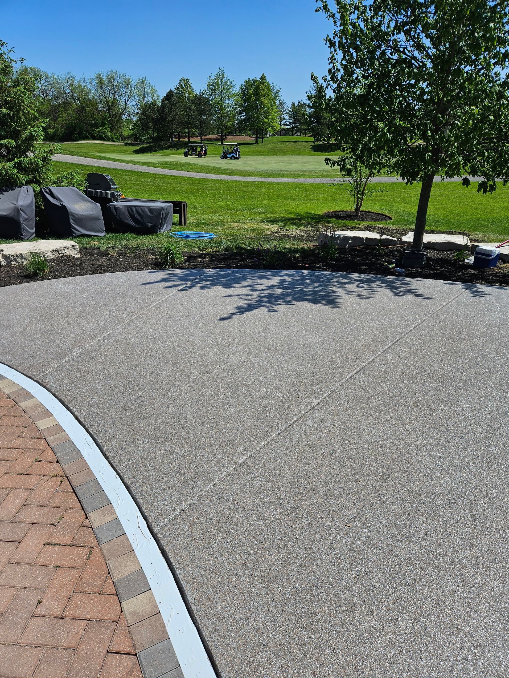 Creekbed Pool Deck Concrete Coating by Level 10 Coatings