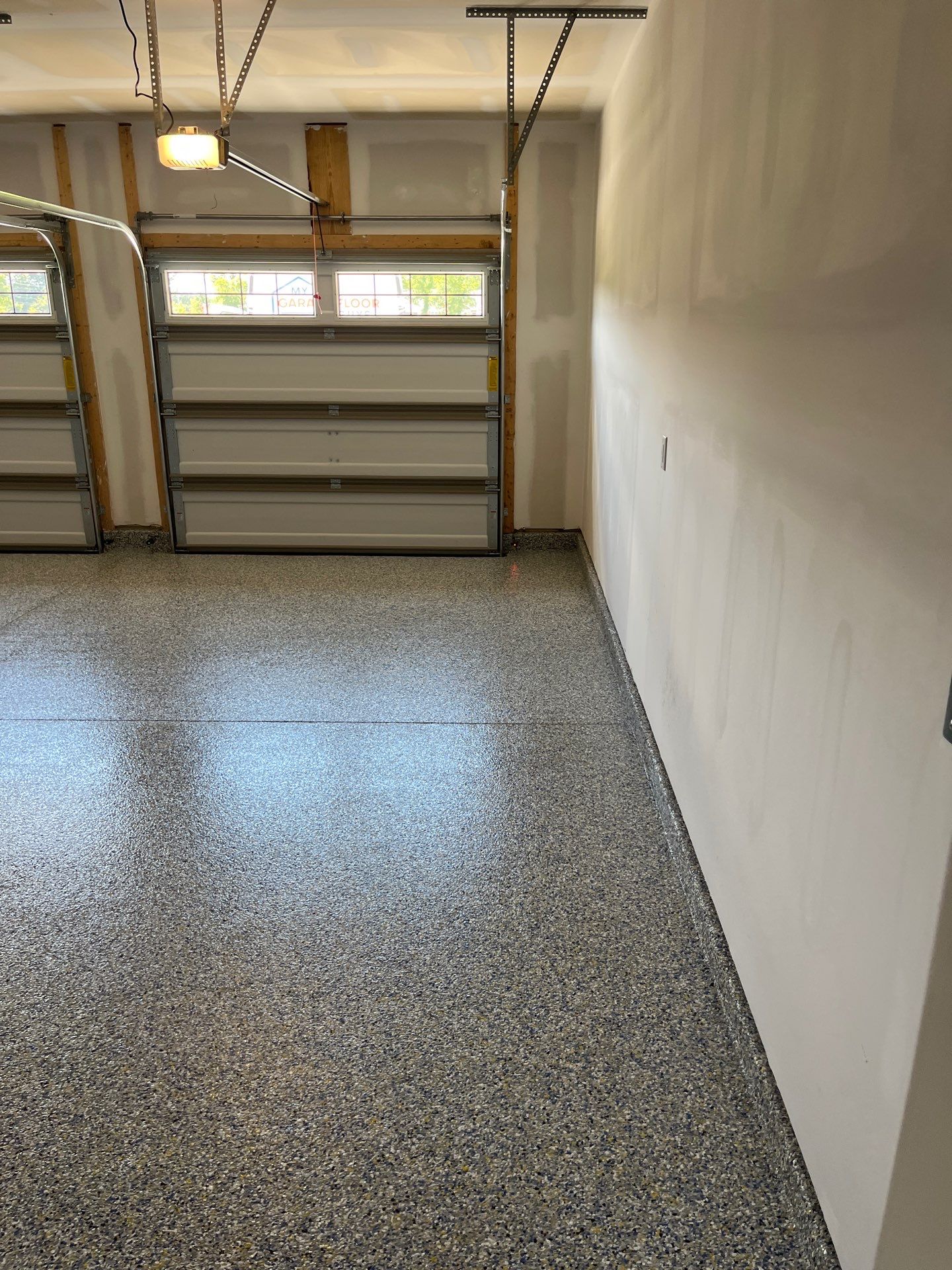 Garage Floor Coating using Custom Color by My Garage Floor Guys