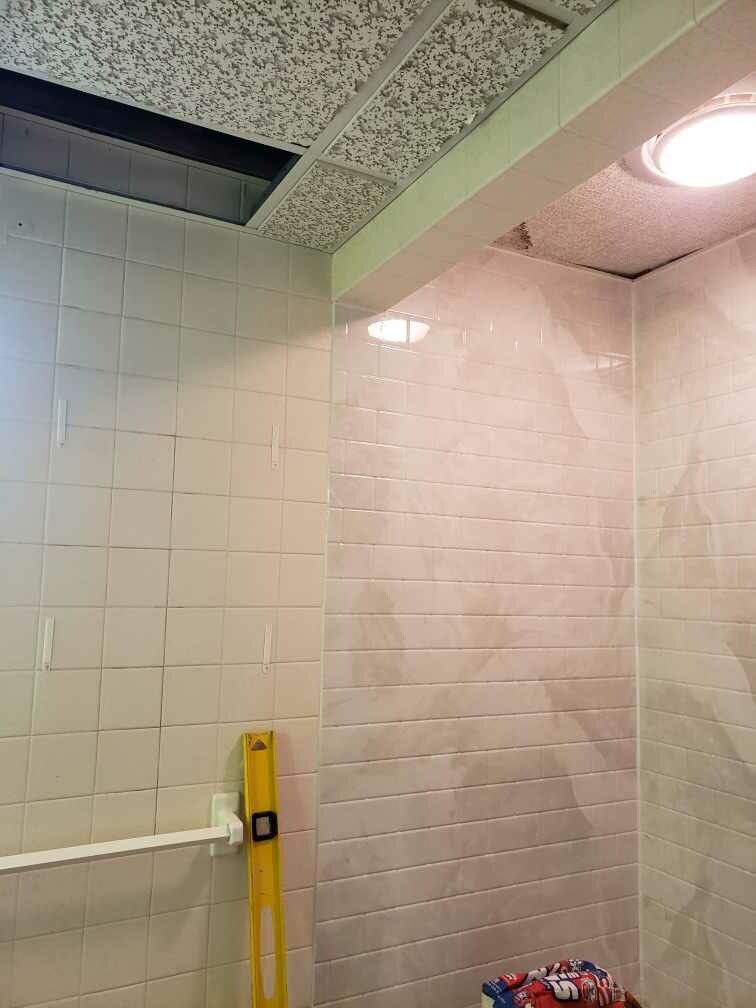 Shower Replacement using BCI Acrylic Shower System by Secure Construction Company Inc