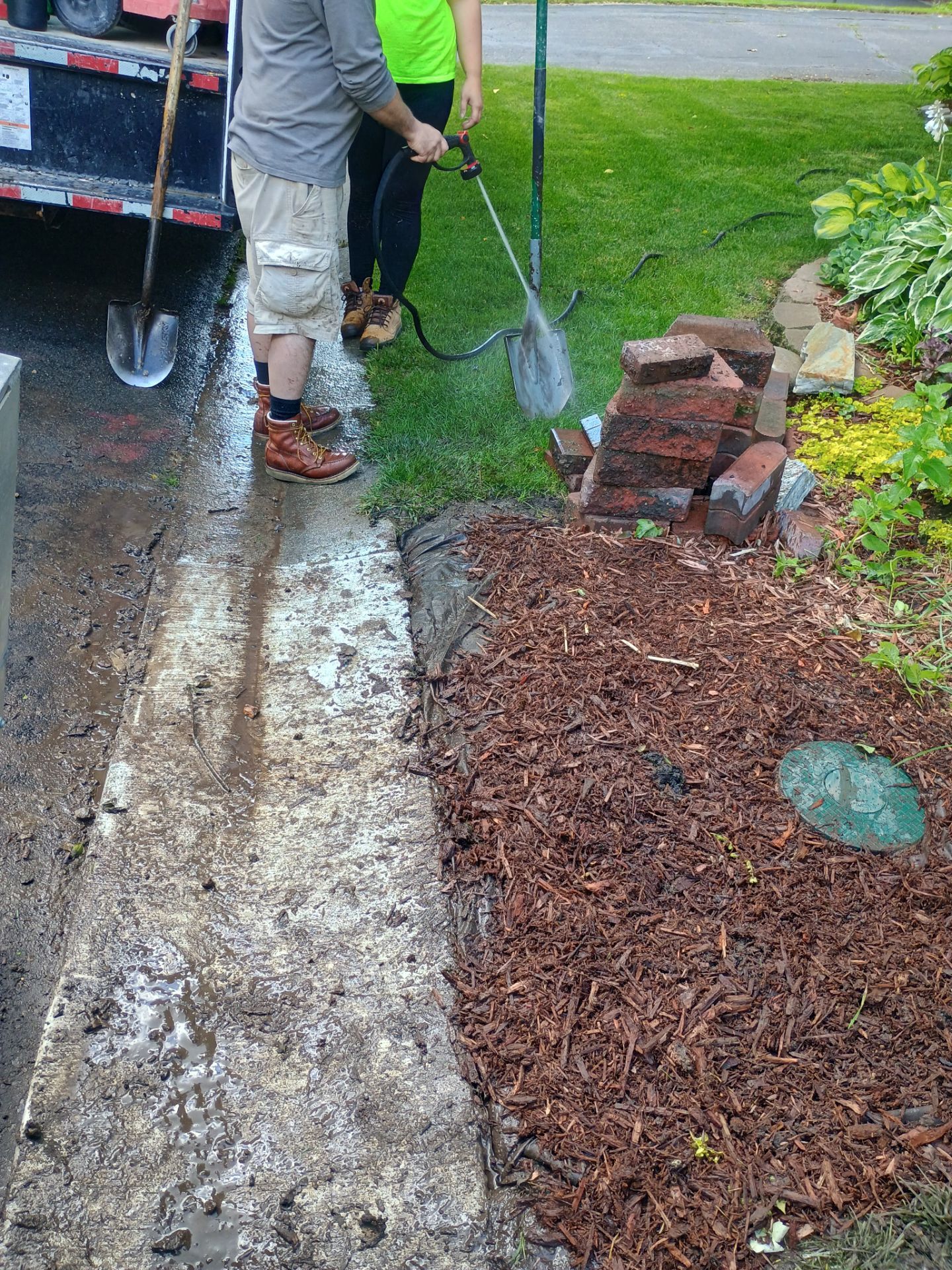 Buried Yard Drainage Installation in Plymouth, MN by Waterproofing Northeast