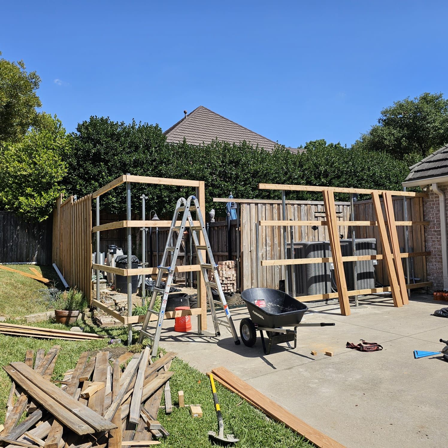 Fence & Concrete Patio by EL-GC LLC 