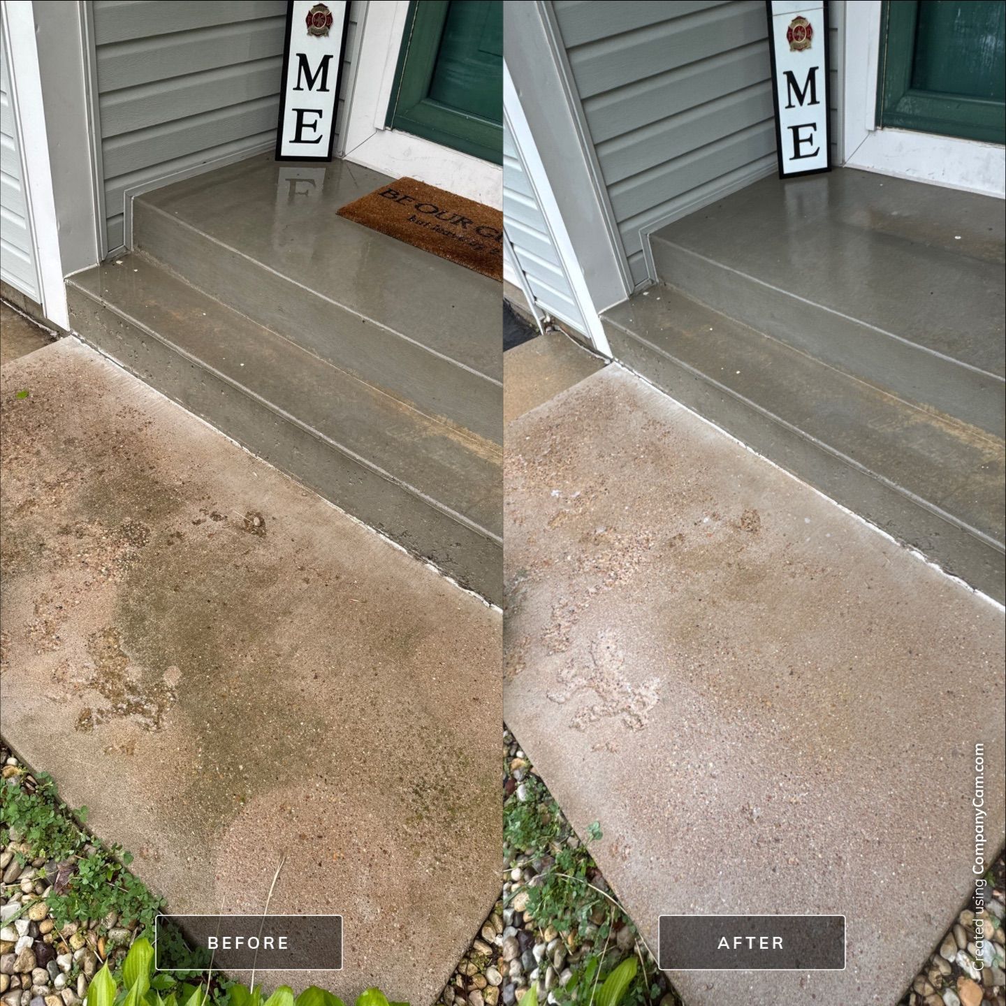 Project in Island Lake by Simmons Power & Soft Washing