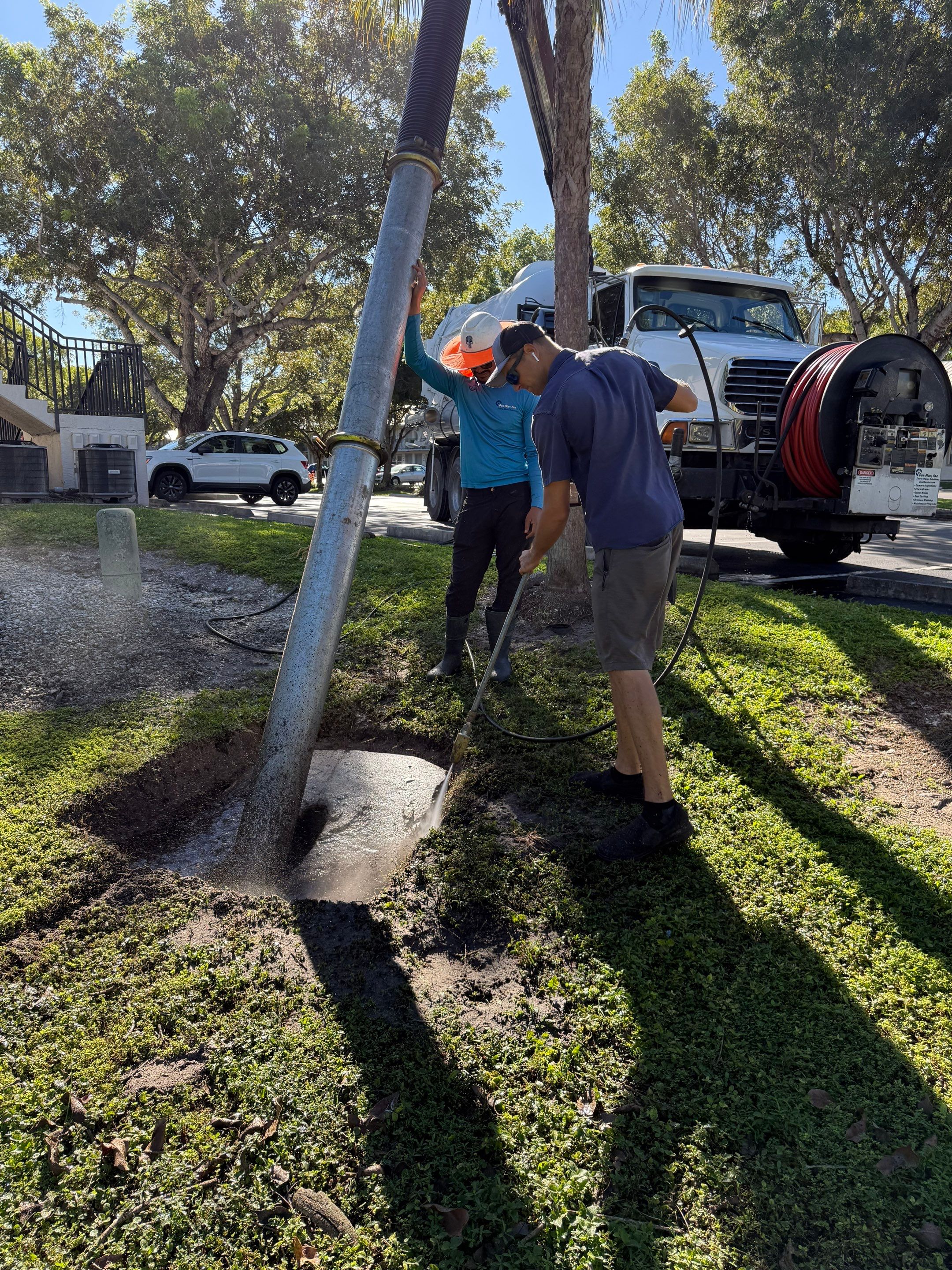 Naples Apartment Complex Culvert Cleaning by APS Power & Water