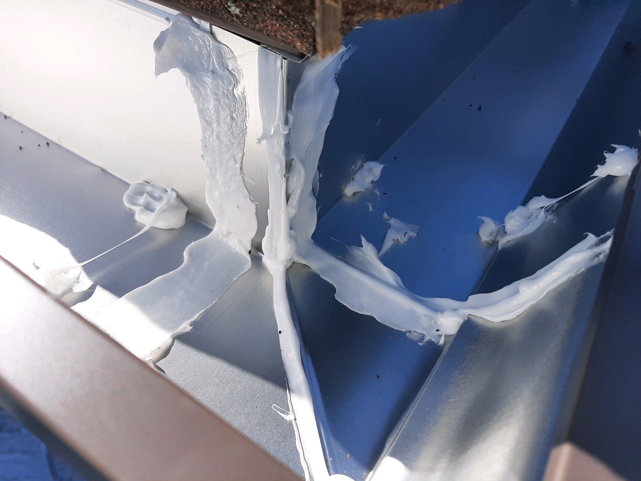 Gutter Installation using Royal Brown K-Style Gutters by Gutter Professors