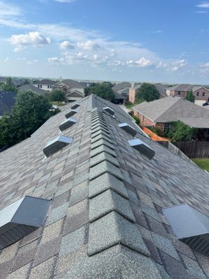 Residential Roofing Installation using CertainTeed Landmark MaxDef Weathered Wood