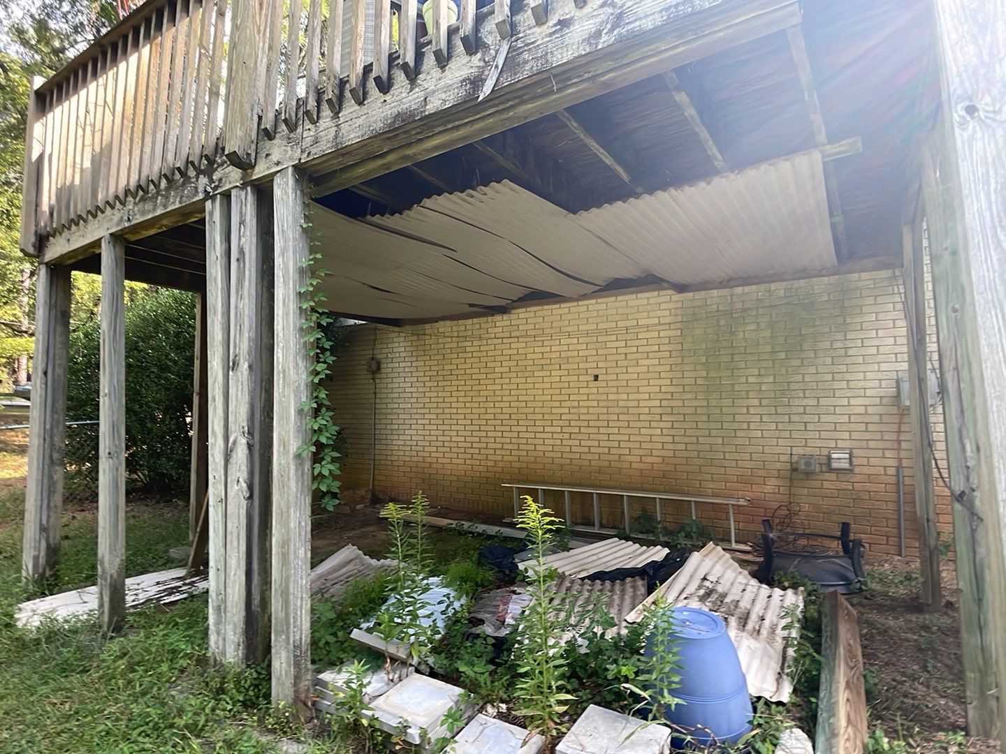 Split Rail Trail - Deck Installation  by Pillar and Pine