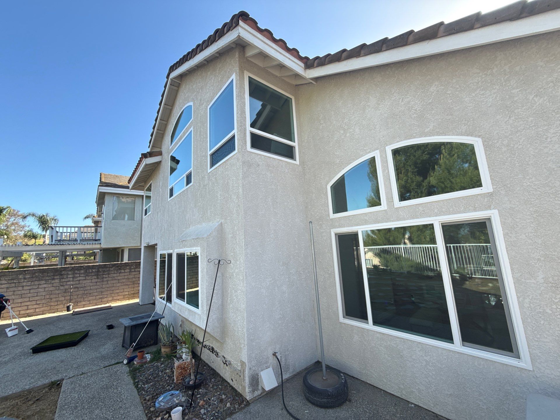 New windows using Milgard vinyl windows by American Window Company