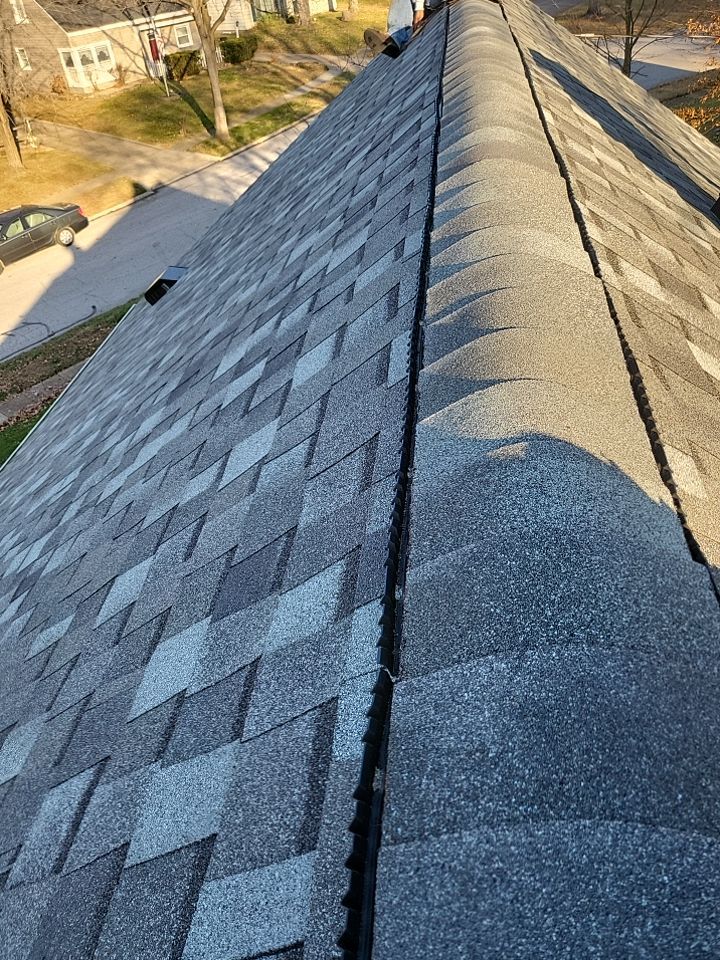 ATLAS PINNACLE COLOR: COASTAL GRANITE DRIP EDGE: BLACK by Eagle Eye Roofing