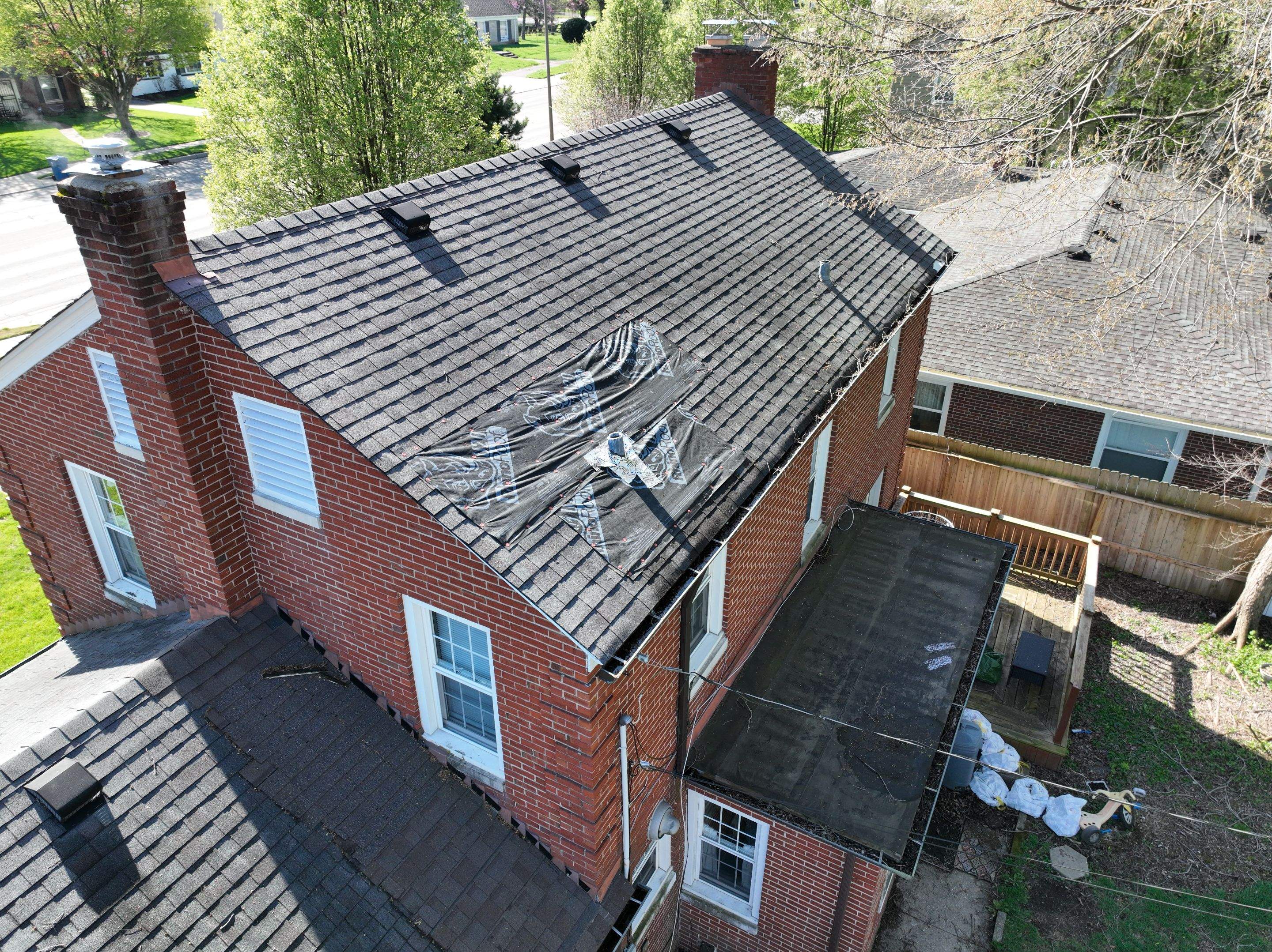 Oakridge Onyx Black and Black Gutters by 317 Roofing & Restorations