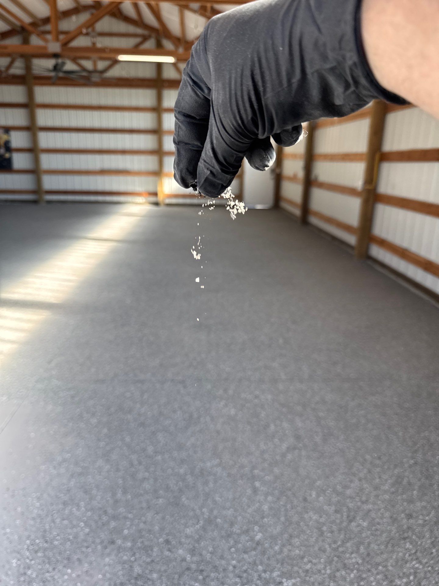 Pole Barn Shop Floor Coating and Concrete Repair in Royal City by Croc Coatings, LLC