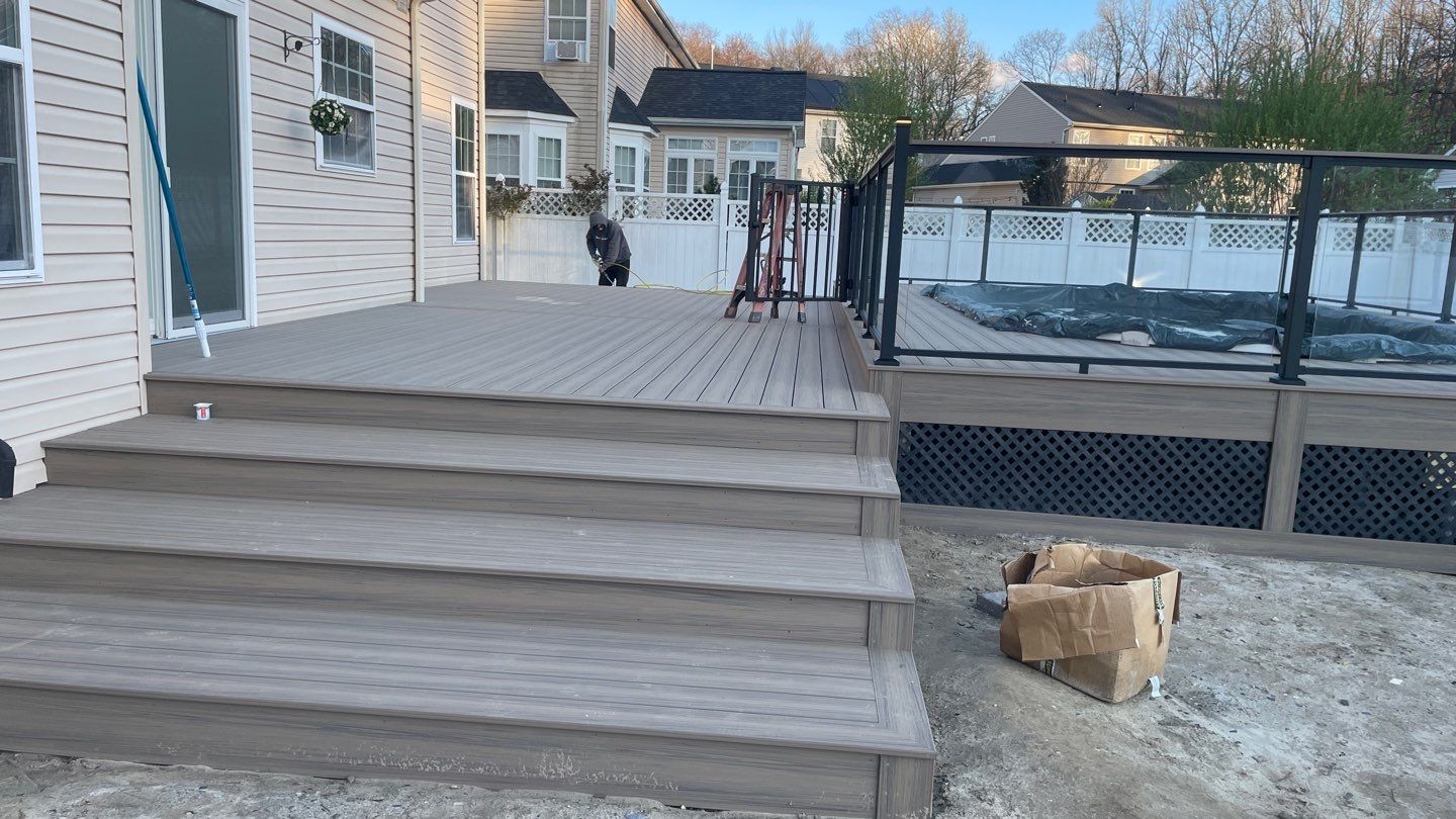 new pool deck in Howell by deck guardian