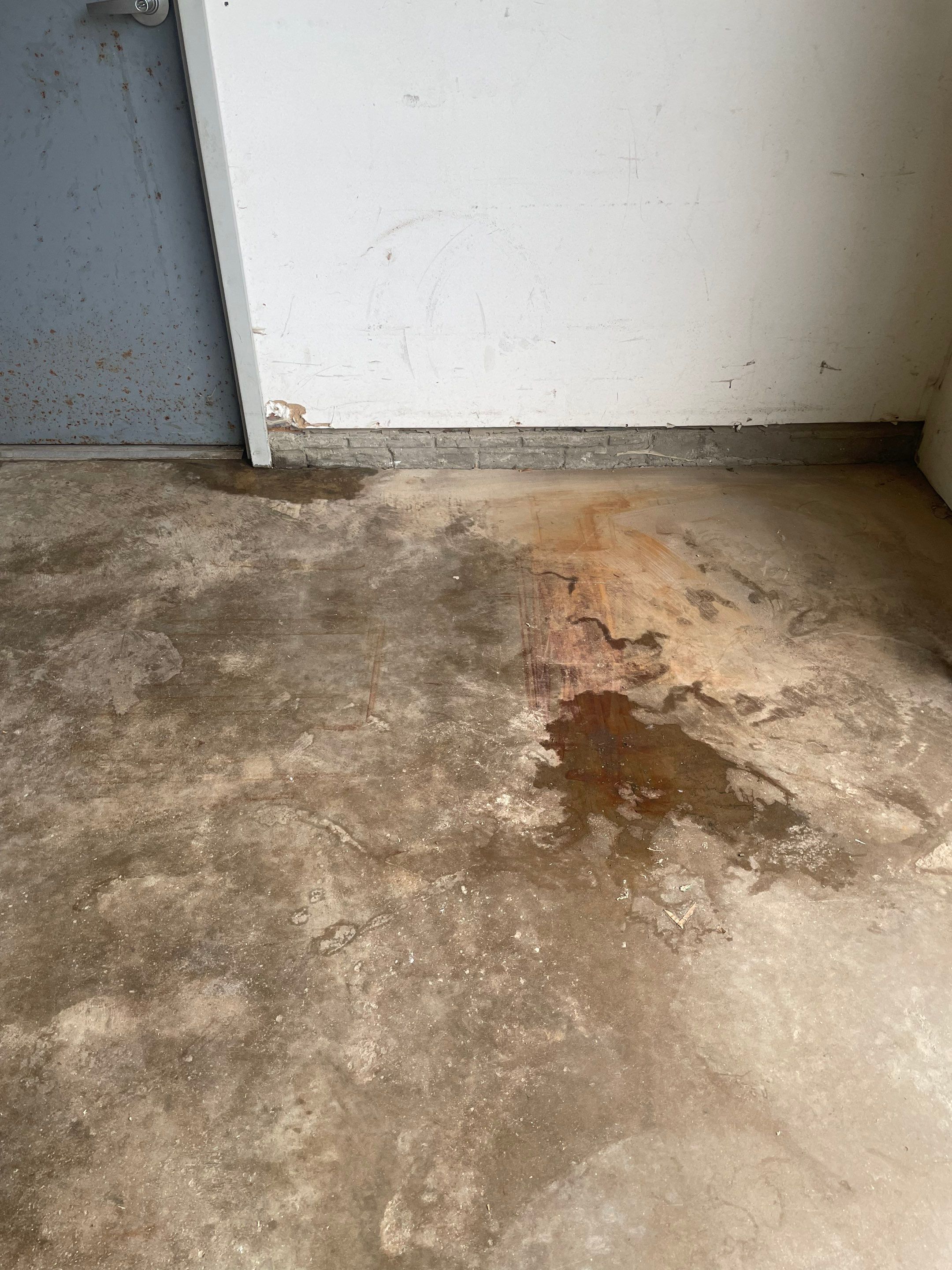 Coyote Flake Concrete Coating for Sioux Falls Garage by Select Painting, Coatings & Garage Cabinets