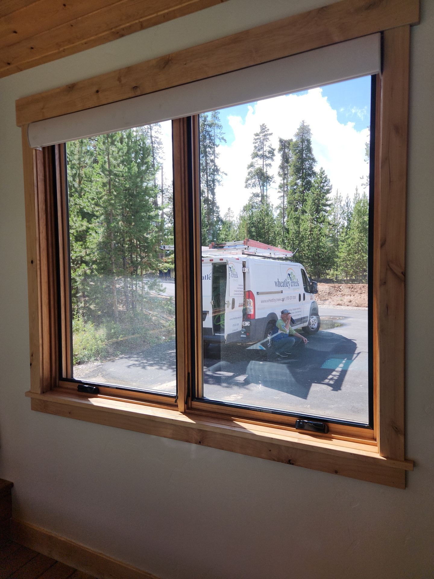 Window Washing using Ninja Scrubbers by Wheatley Creek Services