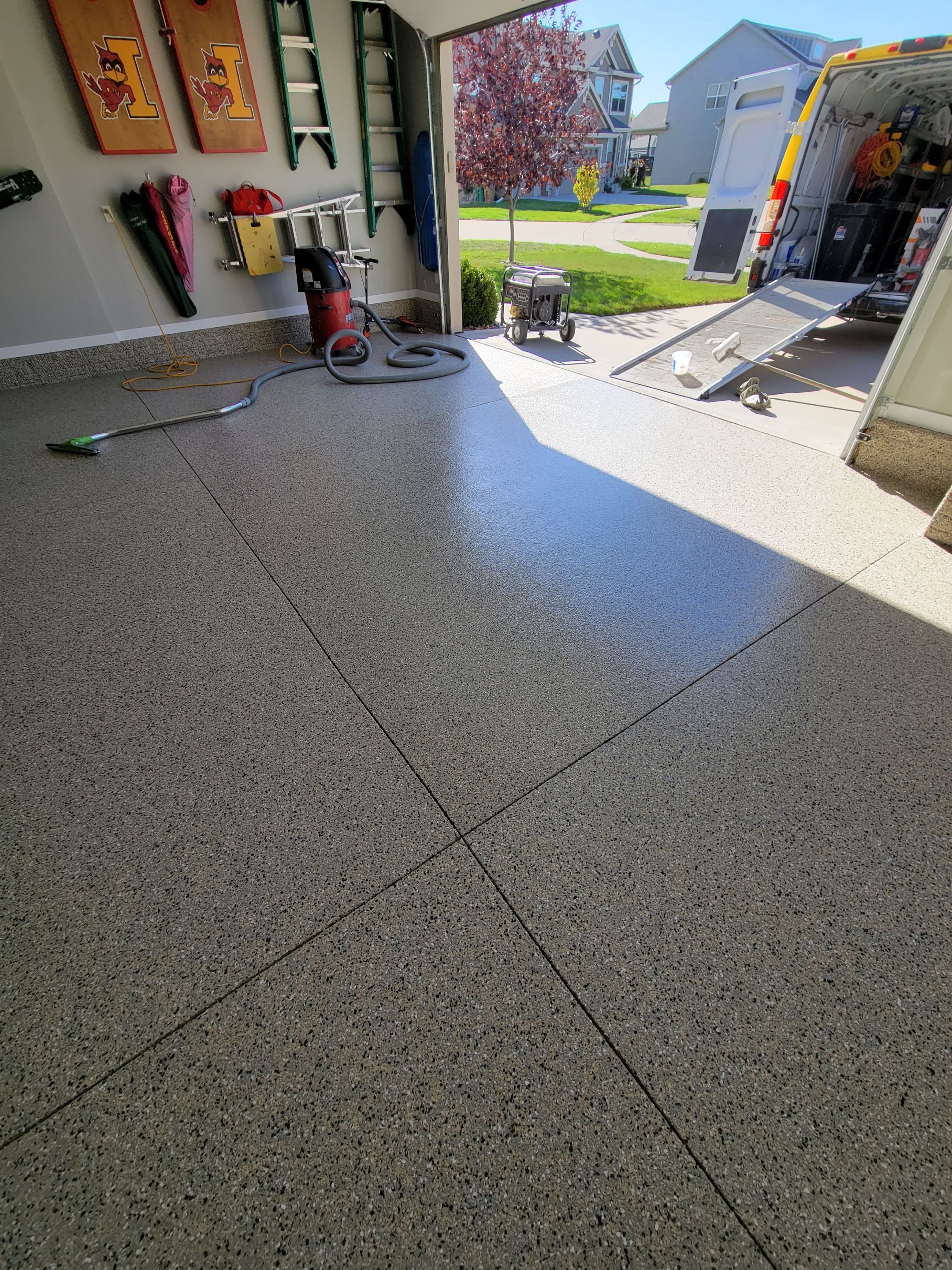 Grimes, IA Transformation: Professional Grade Garage Floor Coating by Revival Concrete Coatings