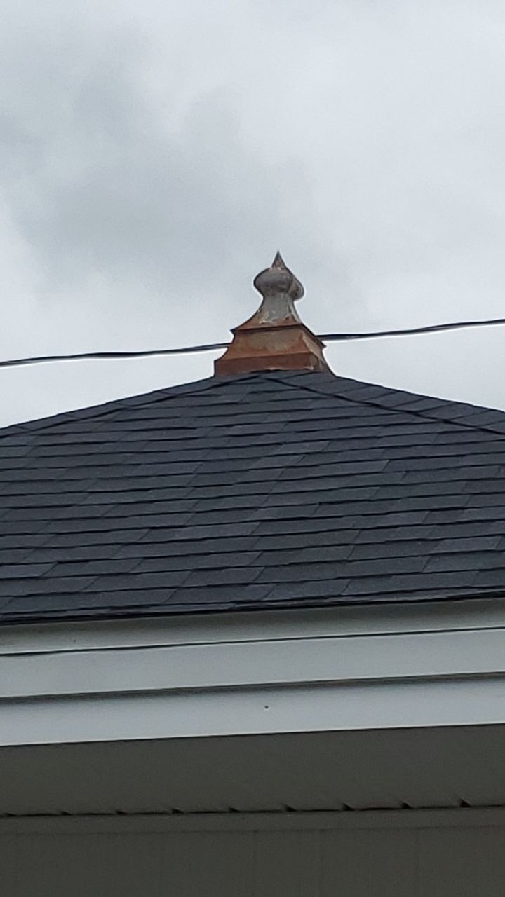 Residential Roofing Installation, Dec-tek walk-out porch roof, siding on garage by Absolute Roofing and Construction