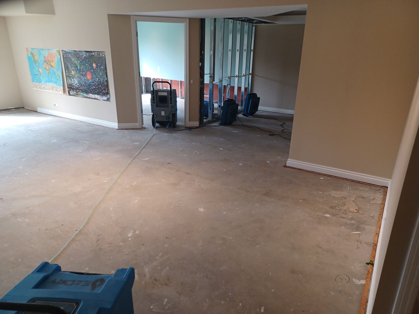 Project in Commerce Charter Twp by EzDry Water Mitigation & Property Restoration