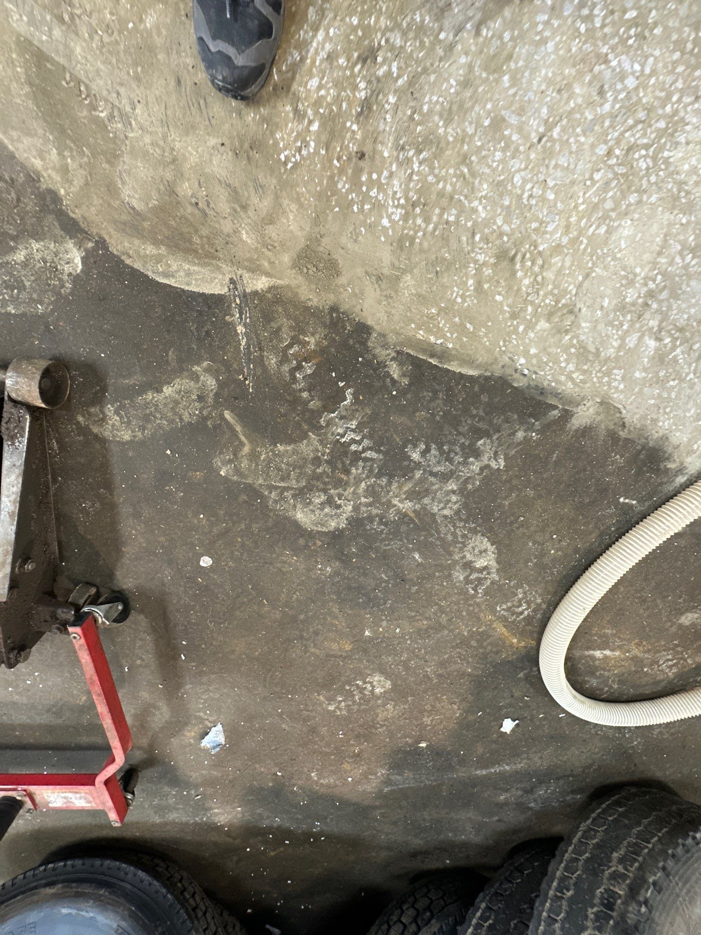 Super old and oily concrete brought back to life by Elite Floor Solutions