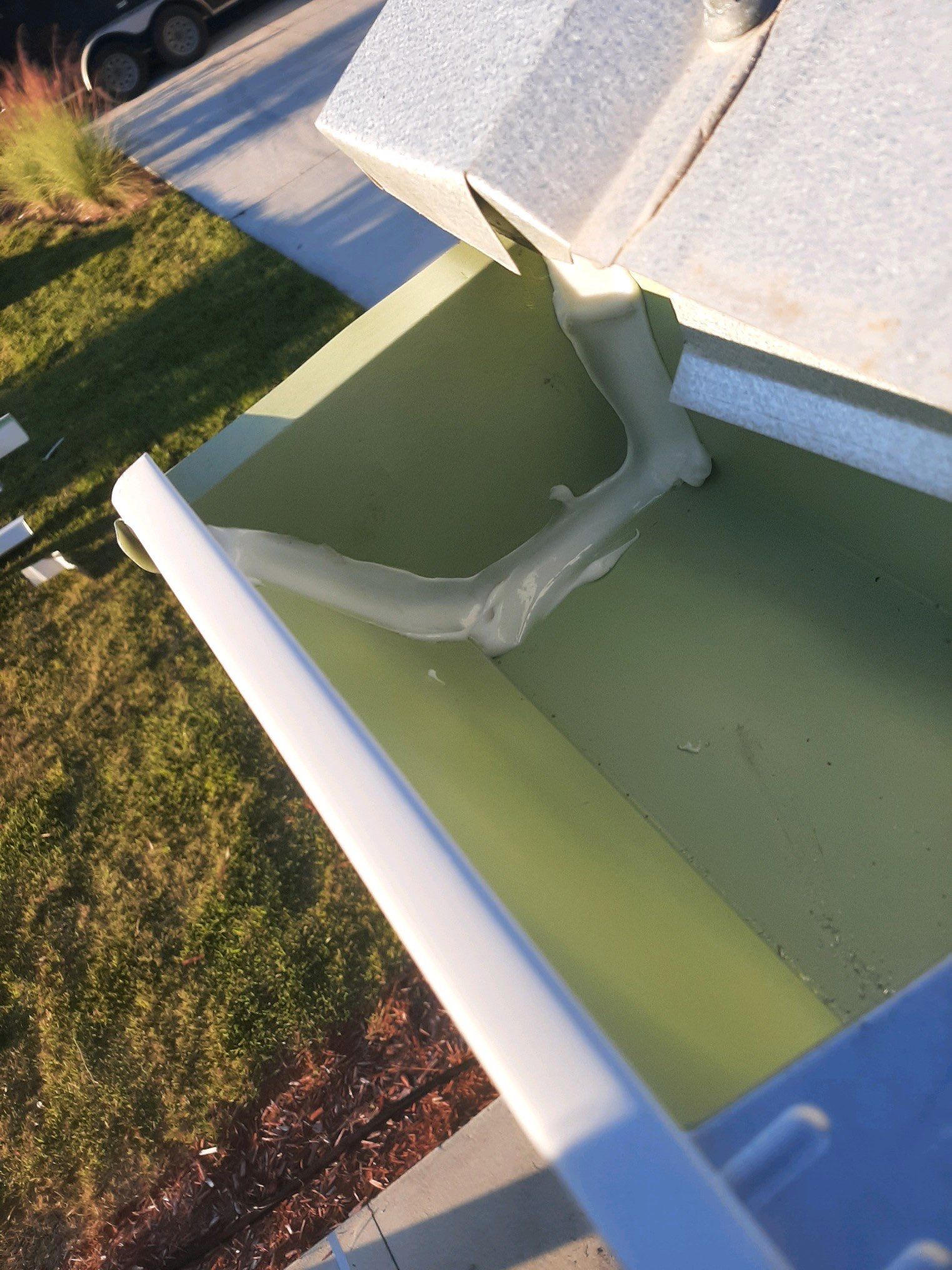 White K-Style Gutter Installation by Gutter Professors