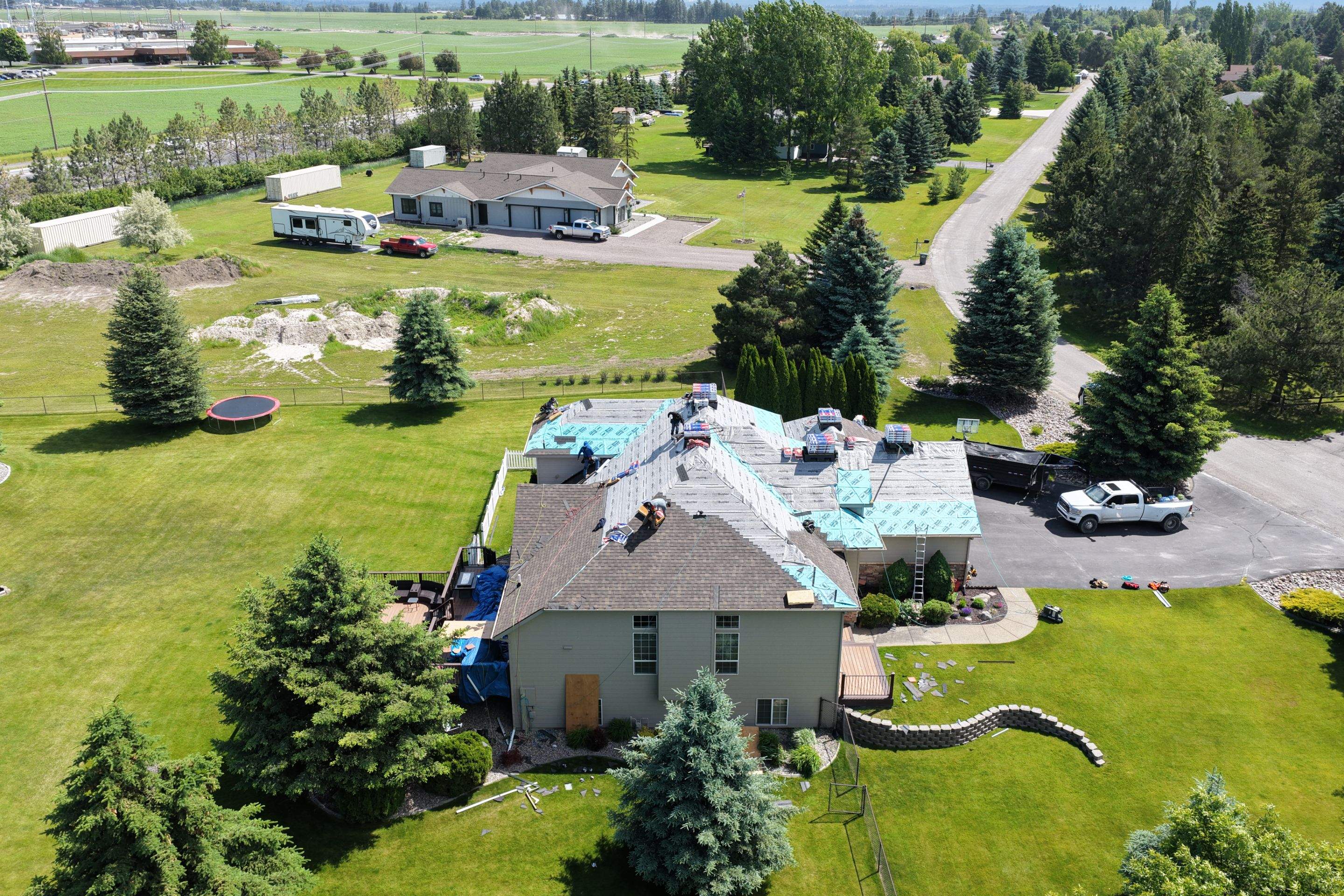 Roof Replacement using GAF Timberline HDZ - Chestnut Valley by Montana Roofing Solutions