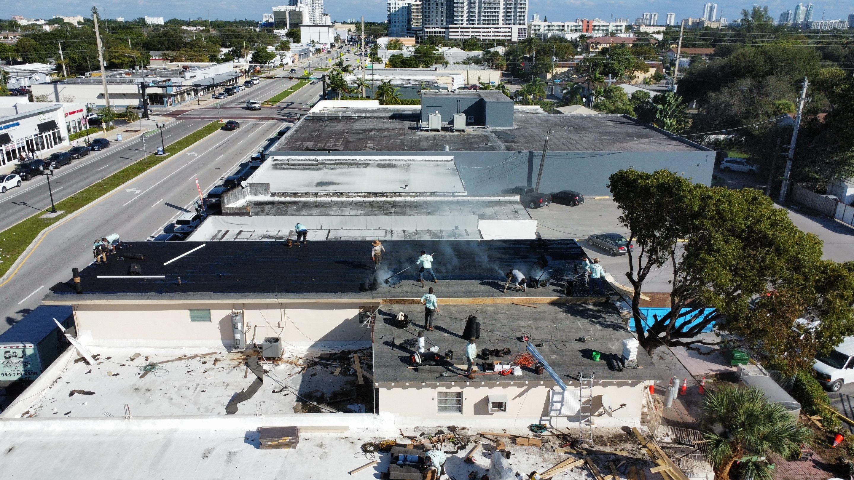 Hollywood Blvd., Hollywood, FL by G&J Roofing 