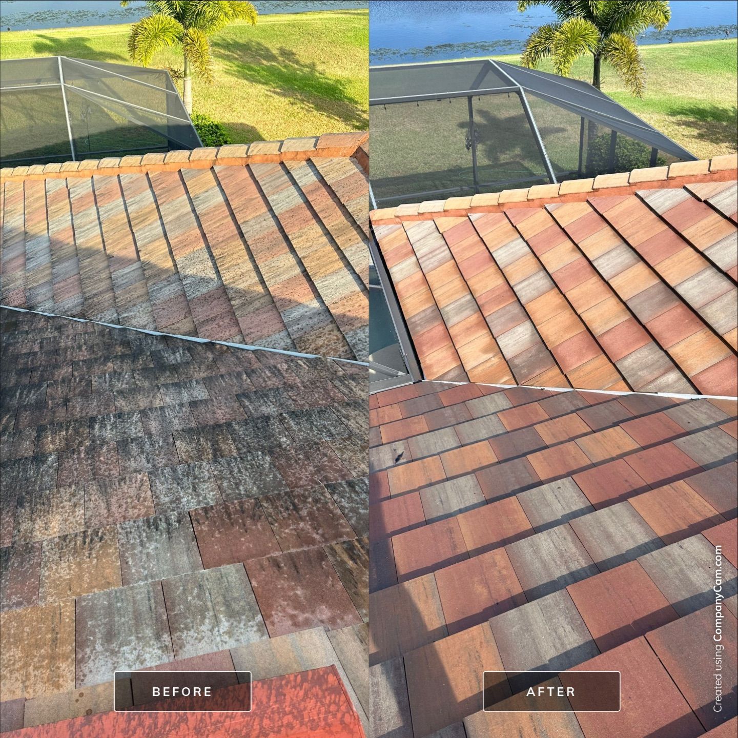 🏡 Tile Roof Cleaning – Gamble Creek Estates, Parrish, FL by Sunshine AquaWash