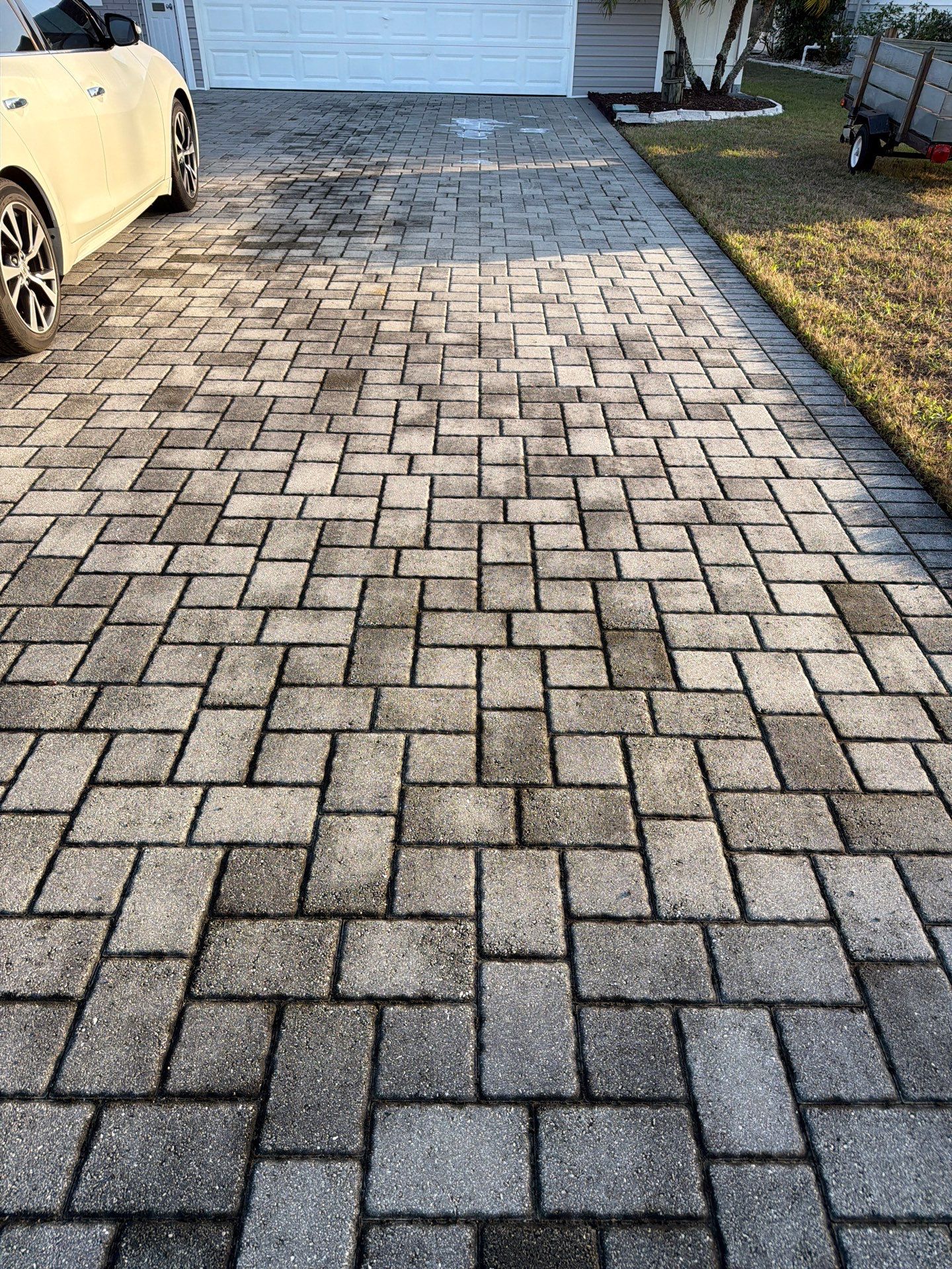 Paver Sealing and Restoration for Sun City Center Driveway by Supreme Paver Experts